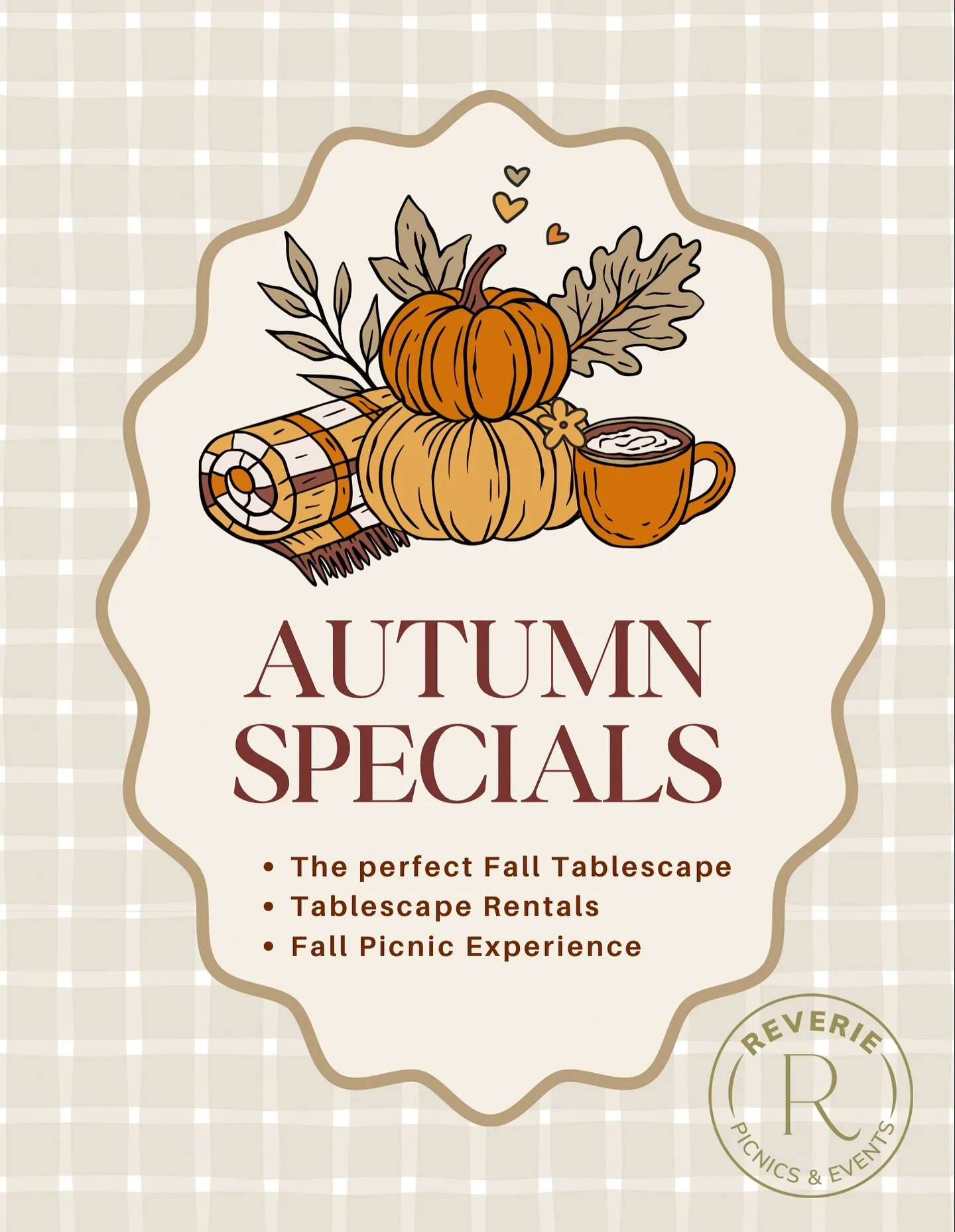 Autumn has arrived, and we&rsquo;re bringing the cozy, the creative, and the unforgettable 🍂

🤎Harvest Host Tablescape - A full-service seasonal set-up, styled to perfection so you can host with
ease.

🤎Tablescape Rentals - Curated rentals so you 
