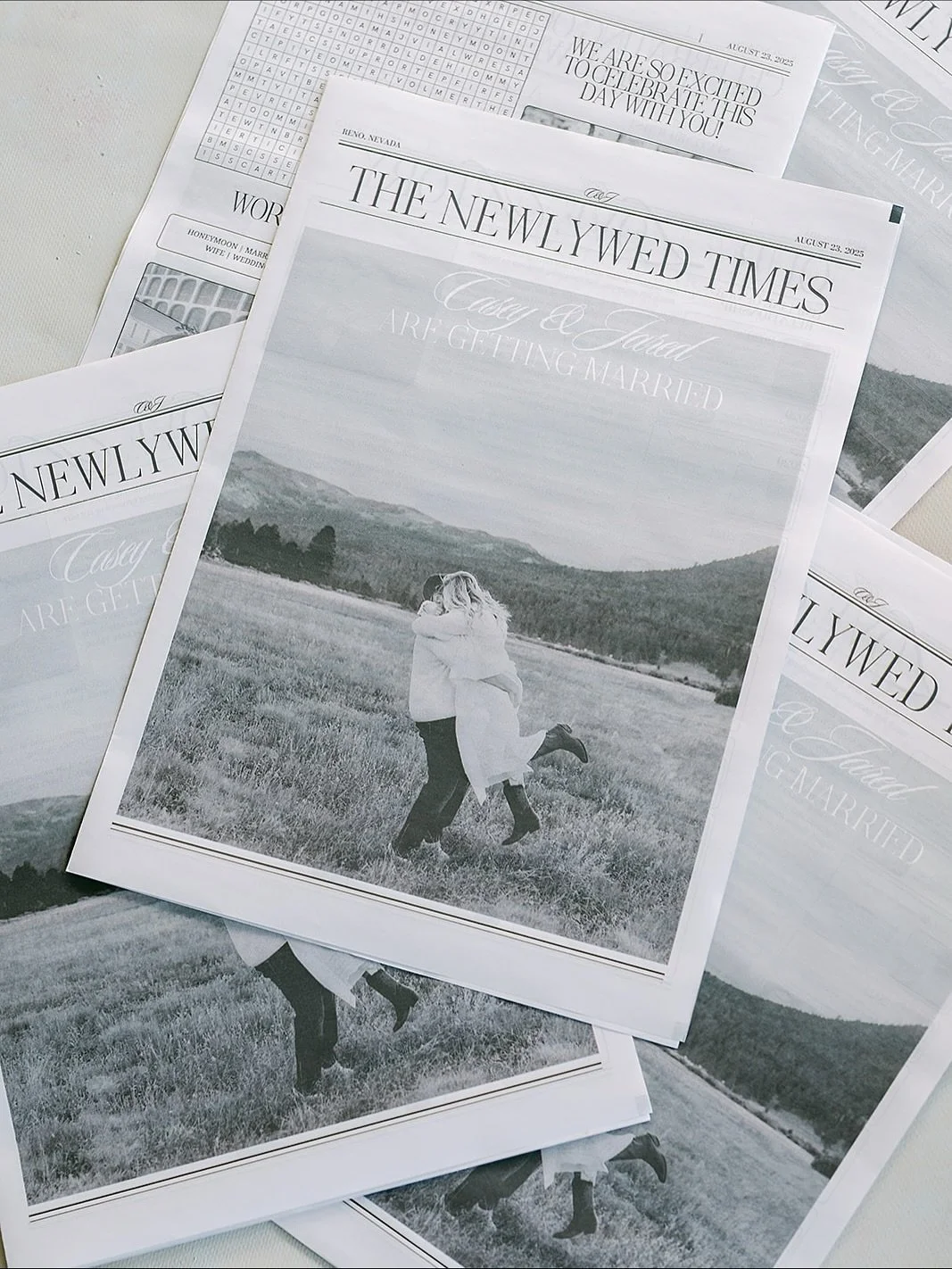 Casey &amp; Jared&rsquo;s day was all about the details 🤍

From custom newlywed newspapers sharing their love story, to meaningful songs as their table &ldquo;numbers,&rdquo; every touch told a piece of them.

And when the dance floor opened &mdash;