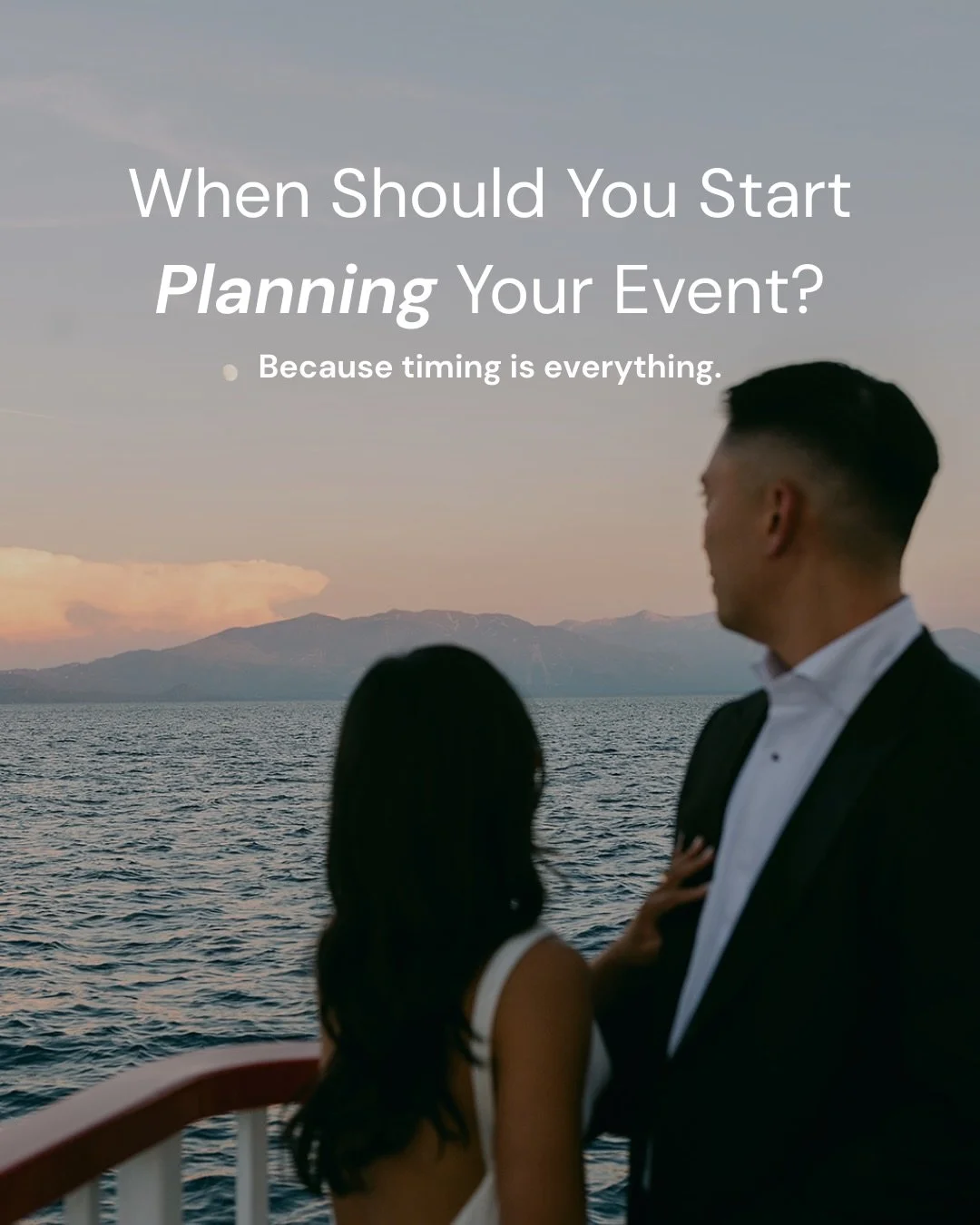 One of the most common questions we hear: When should I start planning my event? ✨

Weddings: 9&ndash;12 months out
Showers &amp; birthdays: 2&ndash;4 months out
Holiday parties: 3&ndash;6 months out

Planning early gives you more flexibility with ve