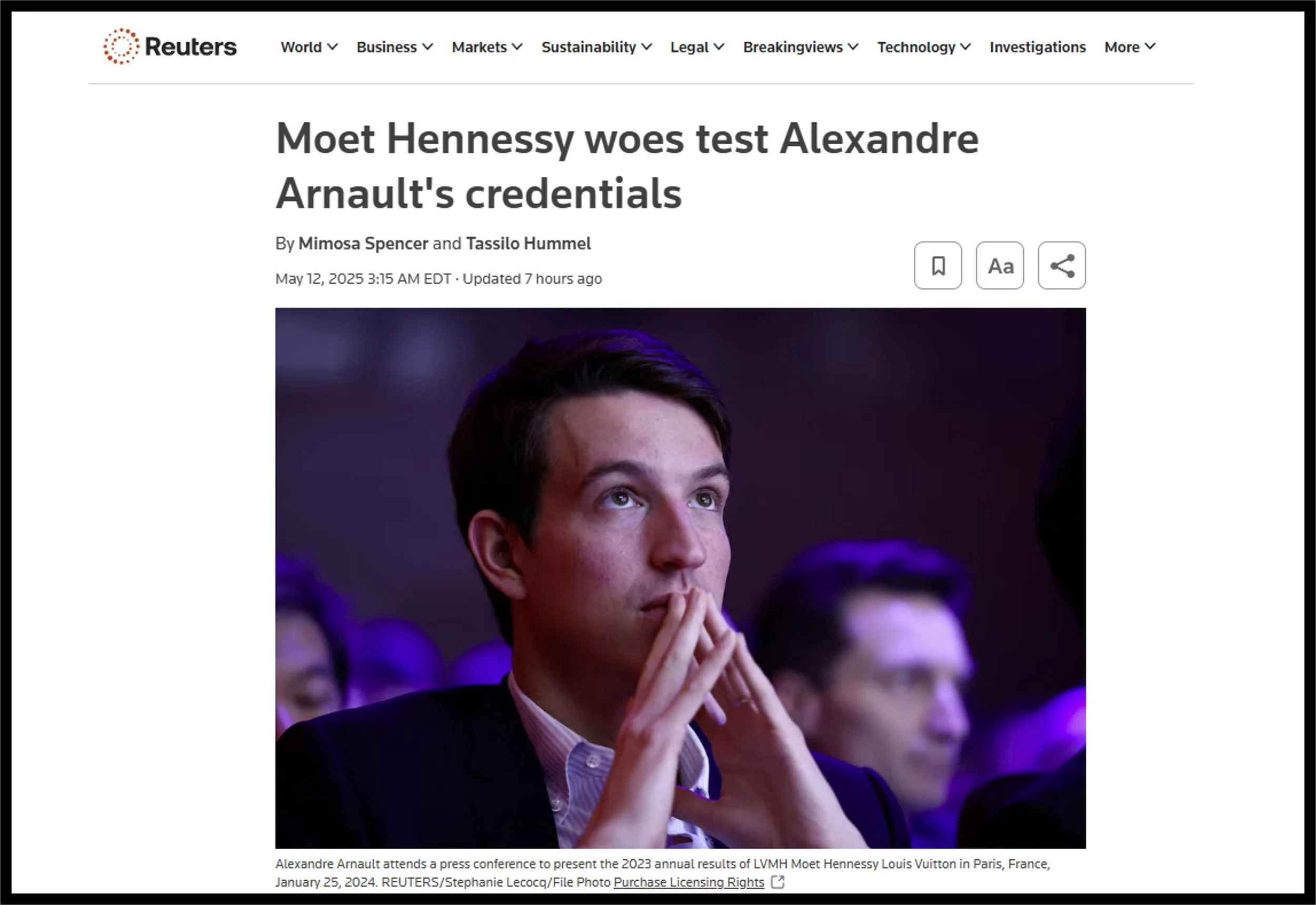 Succession Planning at Louis Vuitton Moet Hennessey (LVMH)