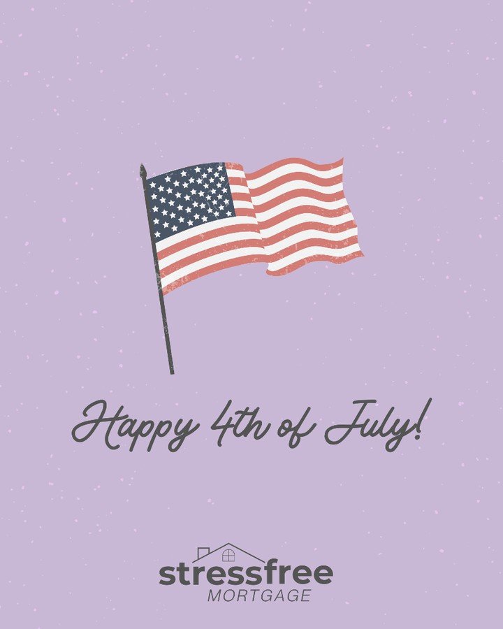 Wishing everyone a happy and safe 4th of July!
Enjoy the fireworks, the BBQs, and the time with loved ones. 🇺🇸
We&rsquo;ll be back Monday to help make your homeownership dreams stress free!

#HappyFourth #StressFreeMortgage #4thOfJulyVibes #HomeSwe