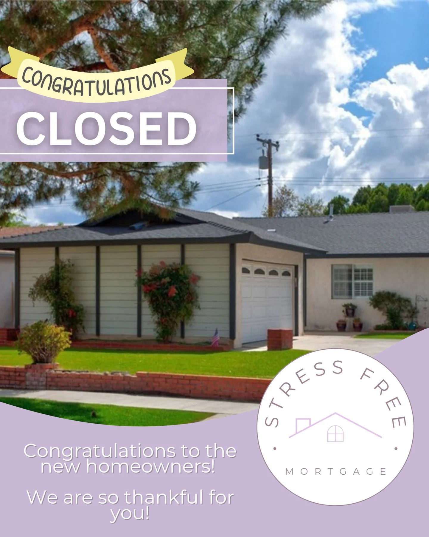 Another family officially home sweet home 🏡✨
Huge congratulations to these new homeowners! There&rsquo;s nothing better than watching this next chapter begin. Thank you for trusting Stress Free Mortgage to be part of such a big moment. 💜

Thinking 