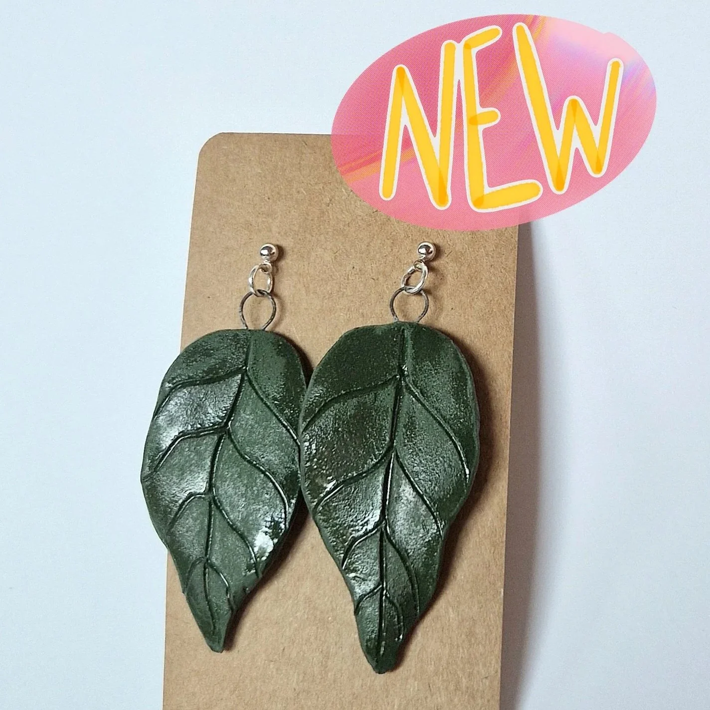 Ceramic Earrings - Leaves
