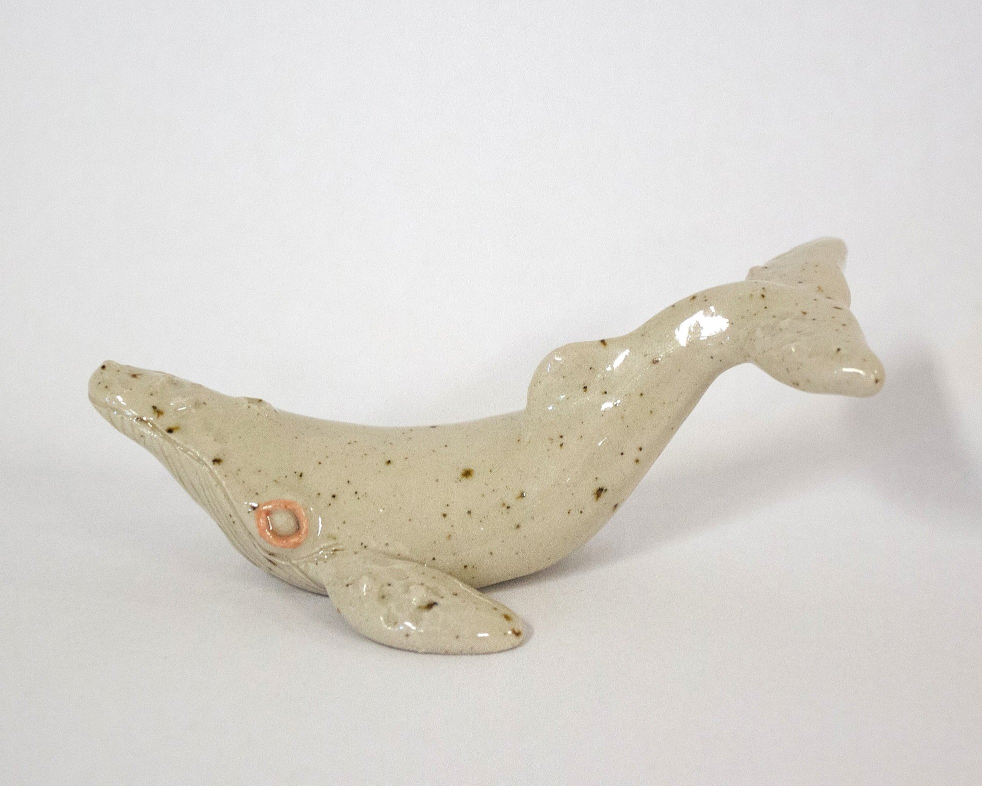 Ceramic whale small
