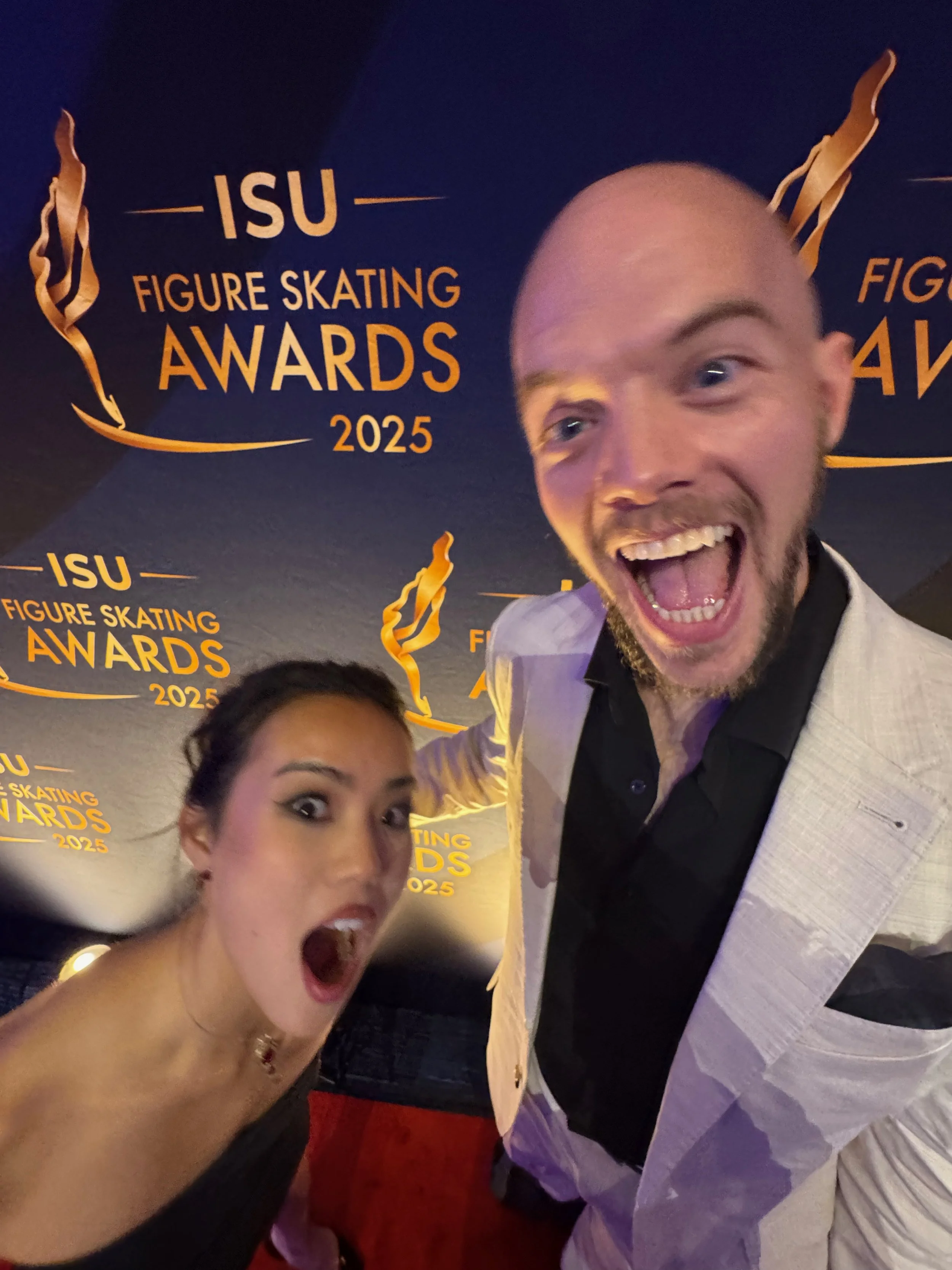 Ellie Kam & Danny O'Shea at the ISU Figure Skating Awards
