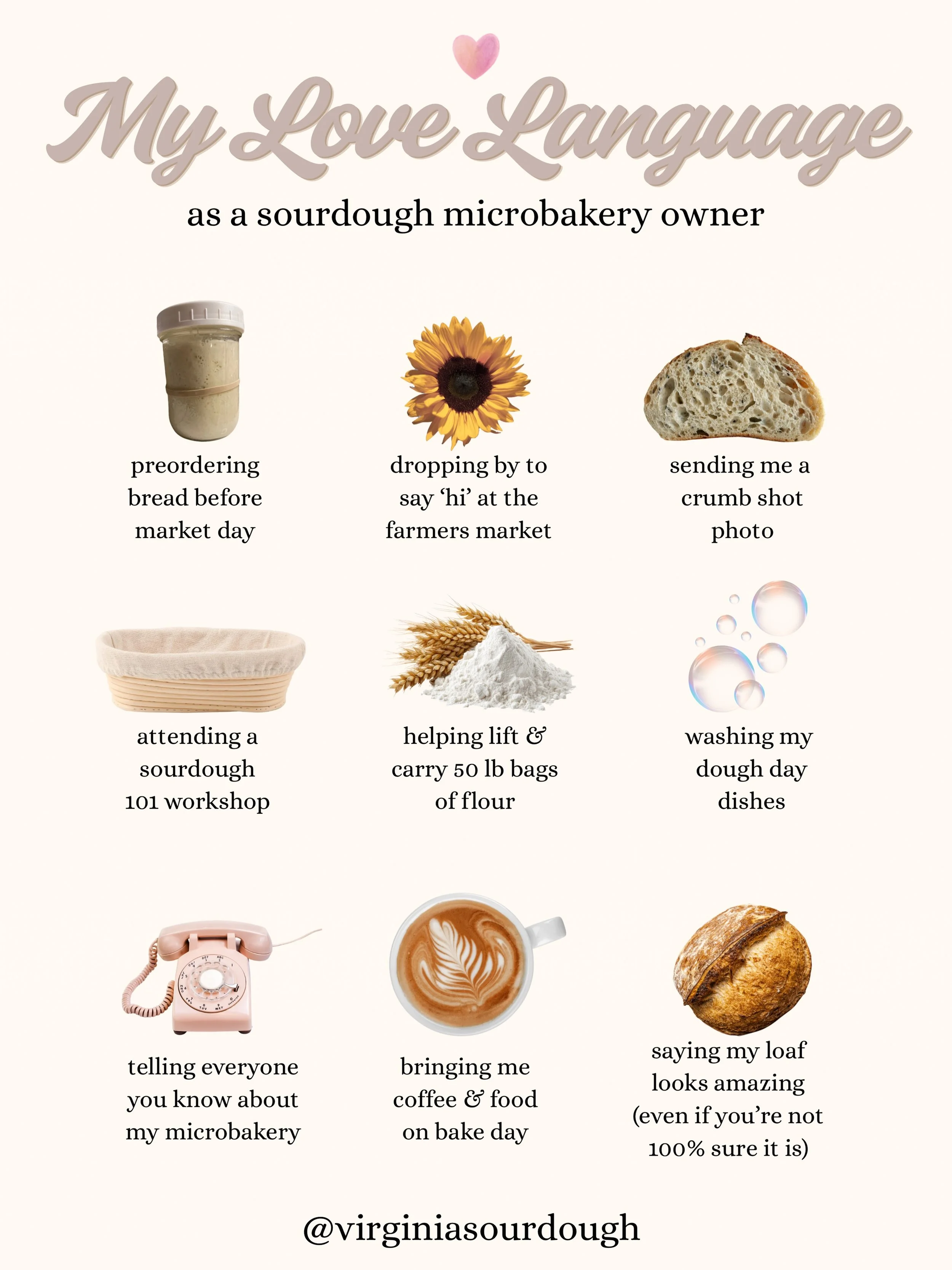 Send this to your sourdough friend ✨🌻🥐 🫶🏻 #virginiaisforlovers @virginiasourdough #sourdough #sourdoughbread #sourdoughstarter