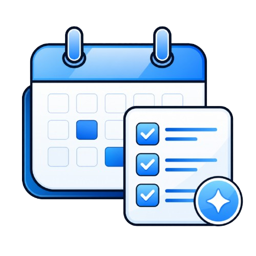 Customized commercial cleaning service plan calendar