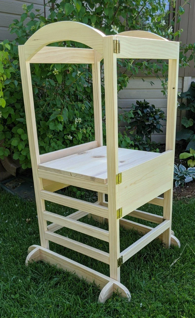 Child's Adjustable Helper Stool- Fold Flat Model