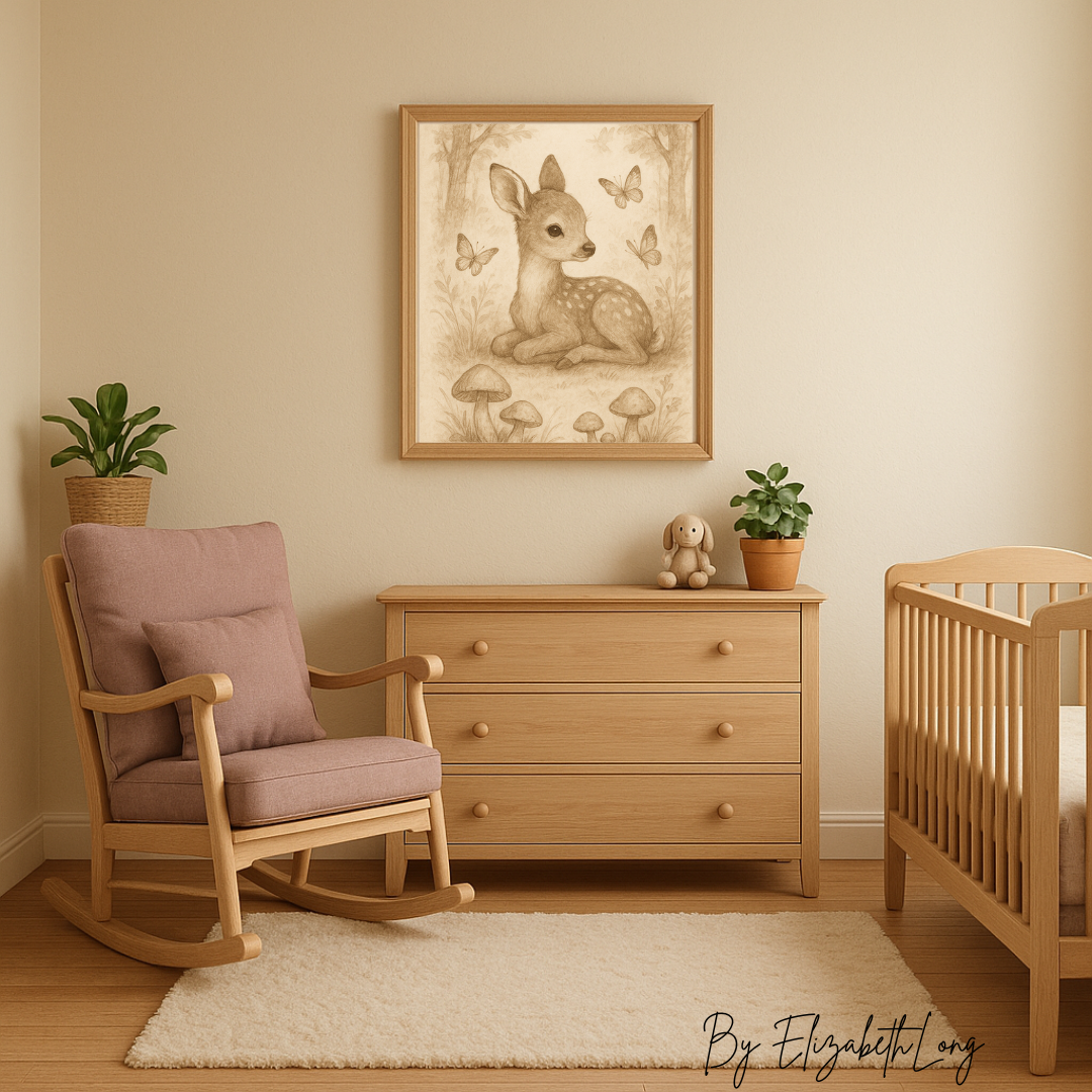 Baby Animal Nursery Printable Art | Printable Art Print | 8 x 10