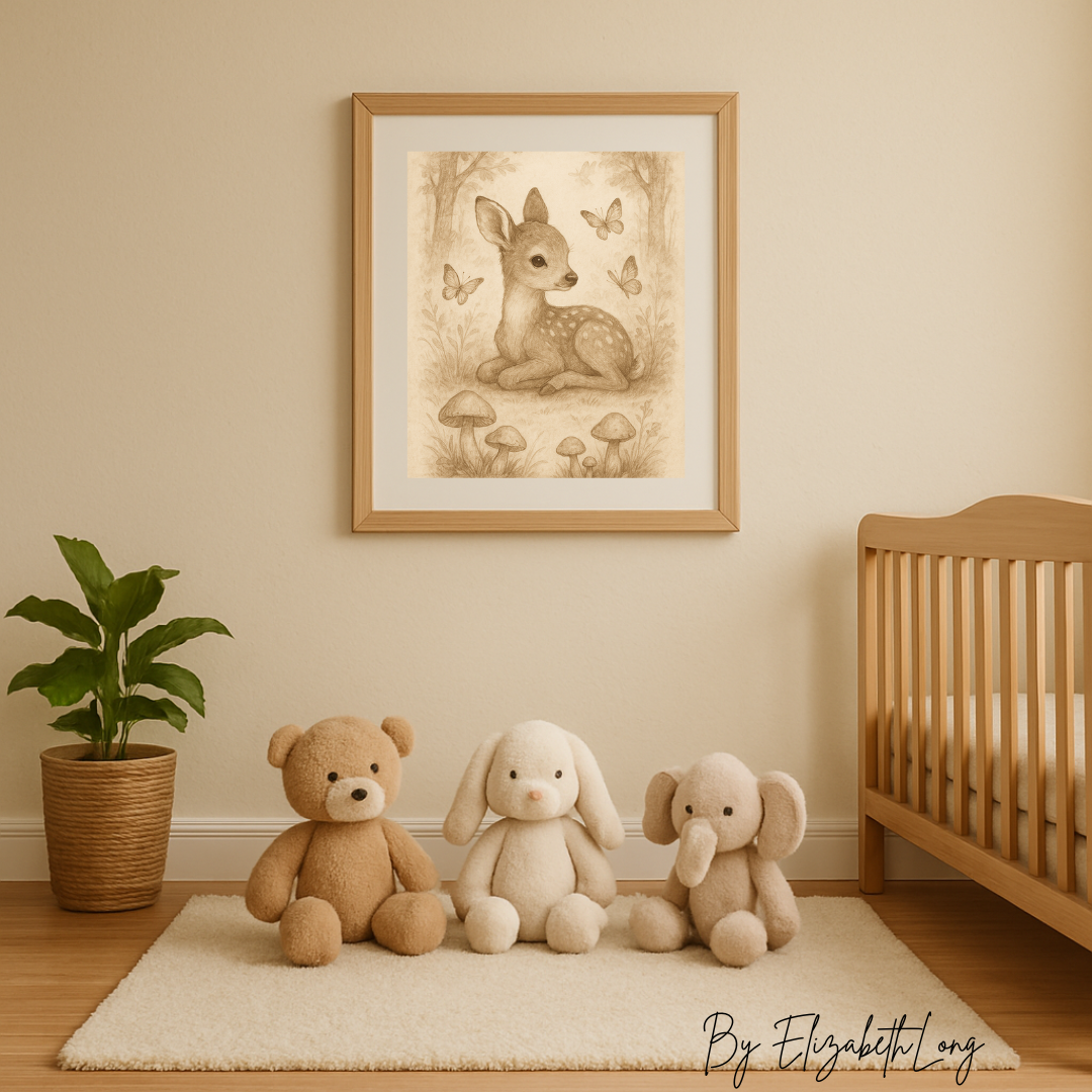 Baby Animal Nursery Printable Art | Printable Art Print | 8 x 10