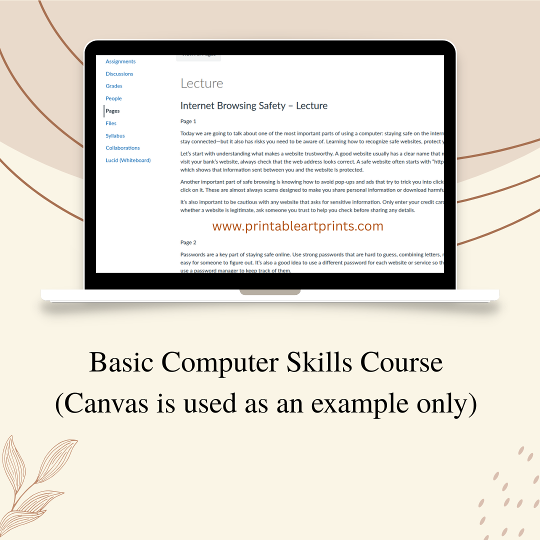 Basic Computer Skills course for the workplace