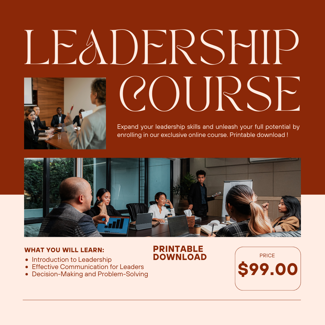 Leadership Skills for Workplace Success: Complete Downloadable Course with Assignments,
