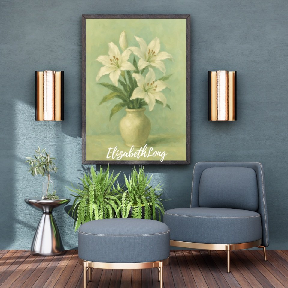 Shop Lily Flower Art Prints For Sale 8 x 10 Instant Download