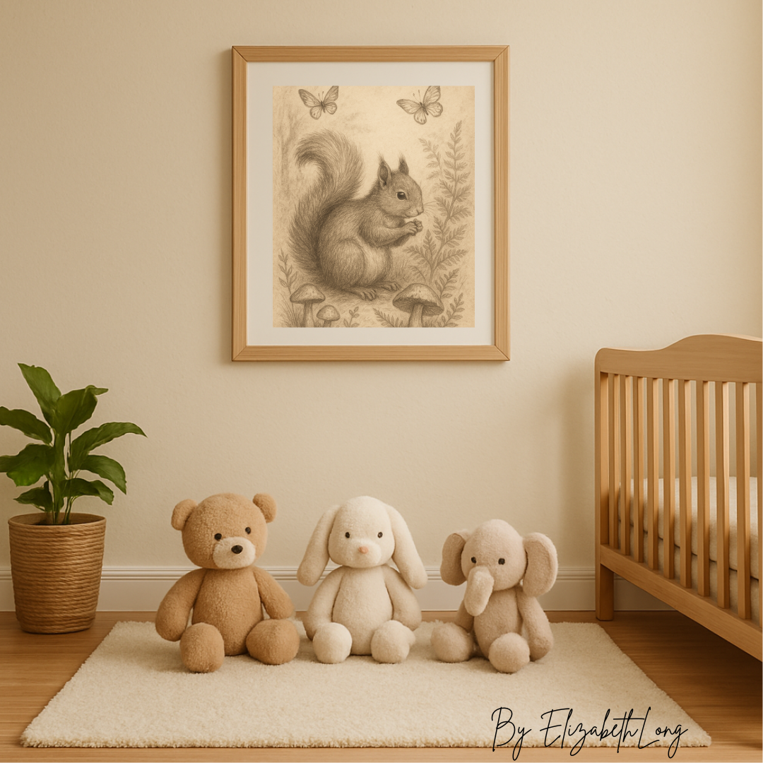 Baby Animal Nursery Printable Art | Printable Art Print | 8 x 10