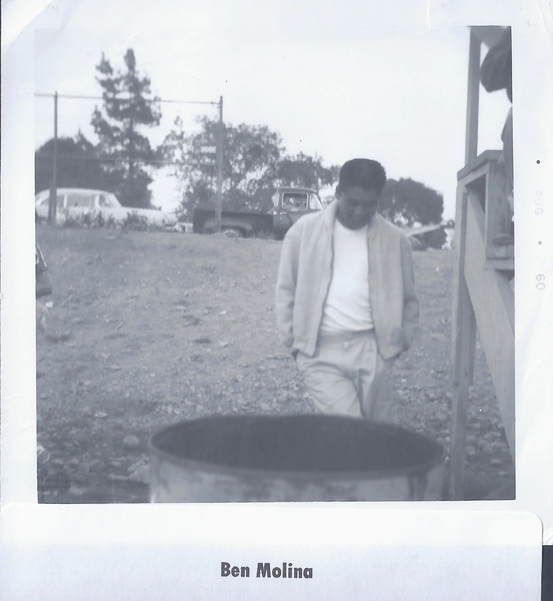 A photo of Ben Molina, Corinne’s cousin who helped found the Barrio Park and later played an active role in the formation of an Ethnic Studies Department at Cal Poly, supervising children at the Teen Post Center.