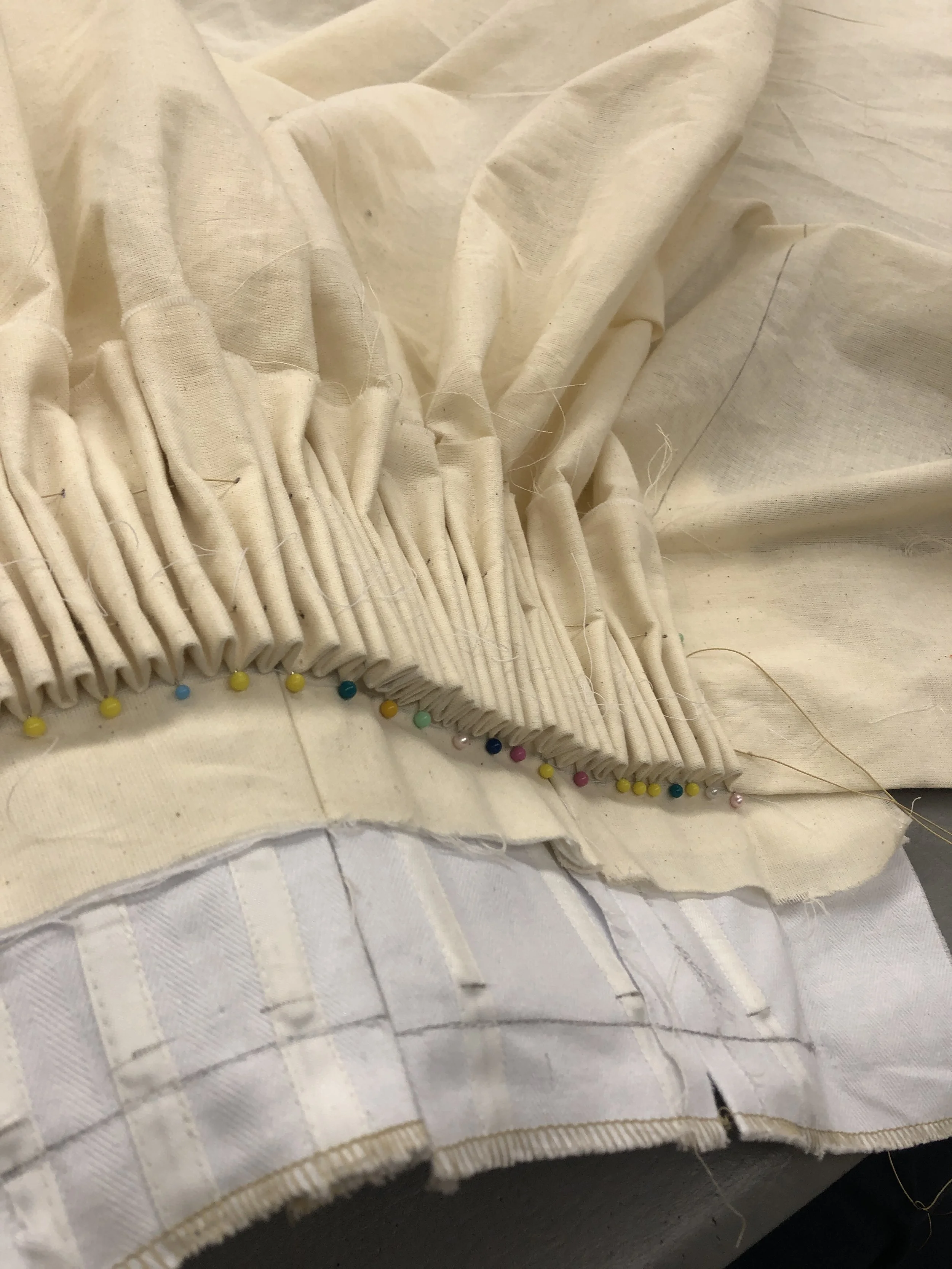 1st method of cartridge pleating