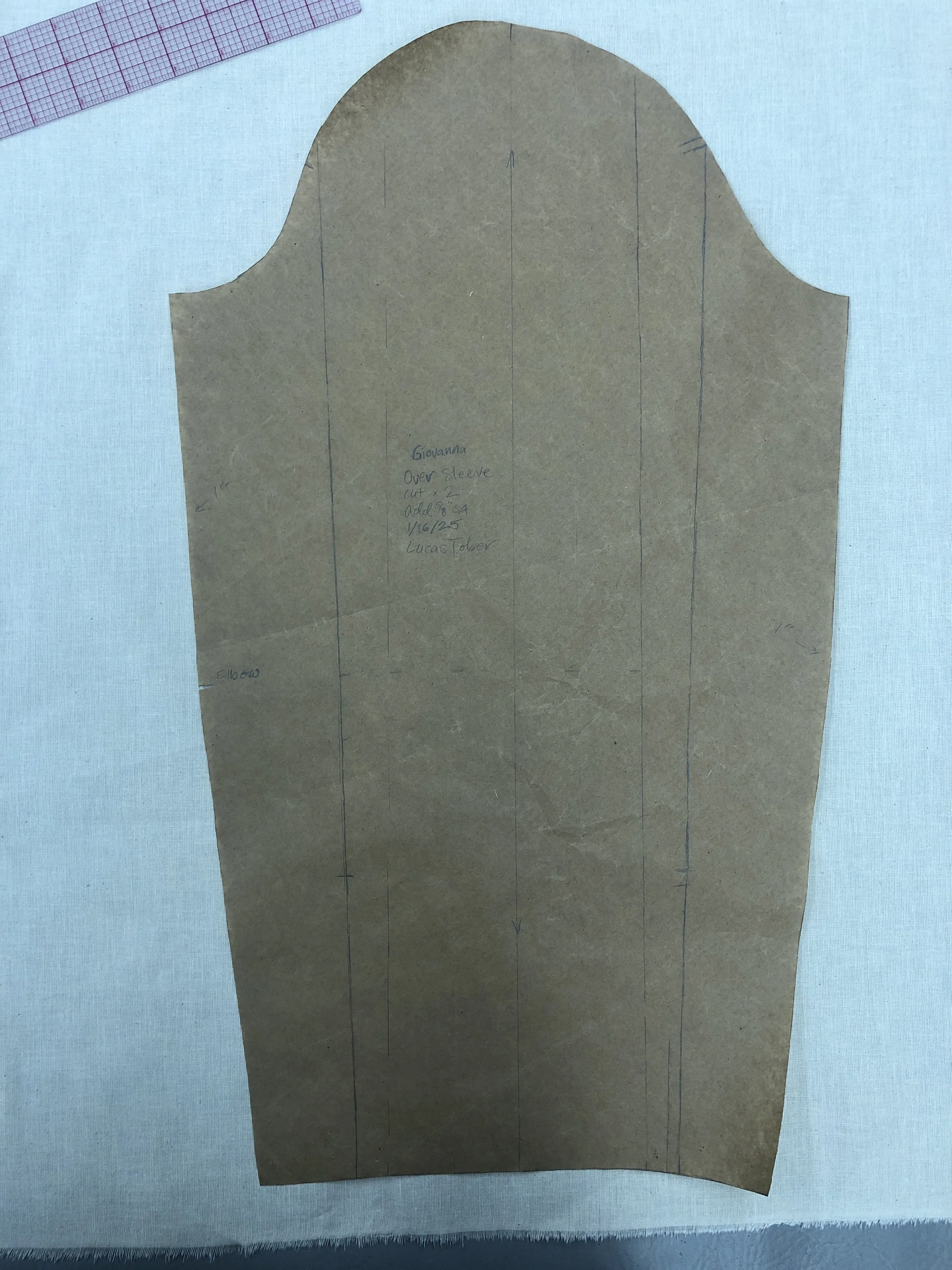 Outer sleeve paper pattern