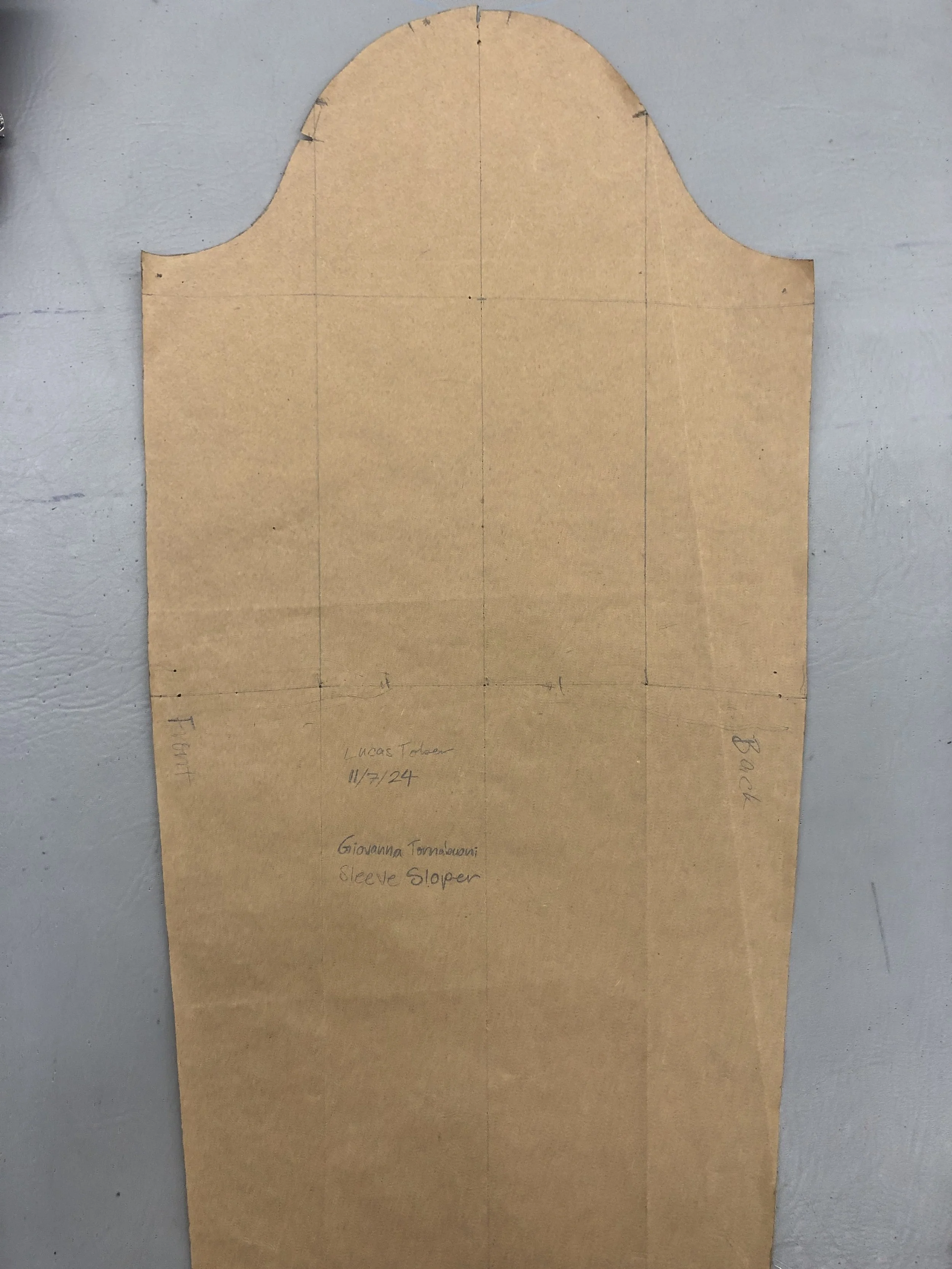 Sleeve sloper pattern