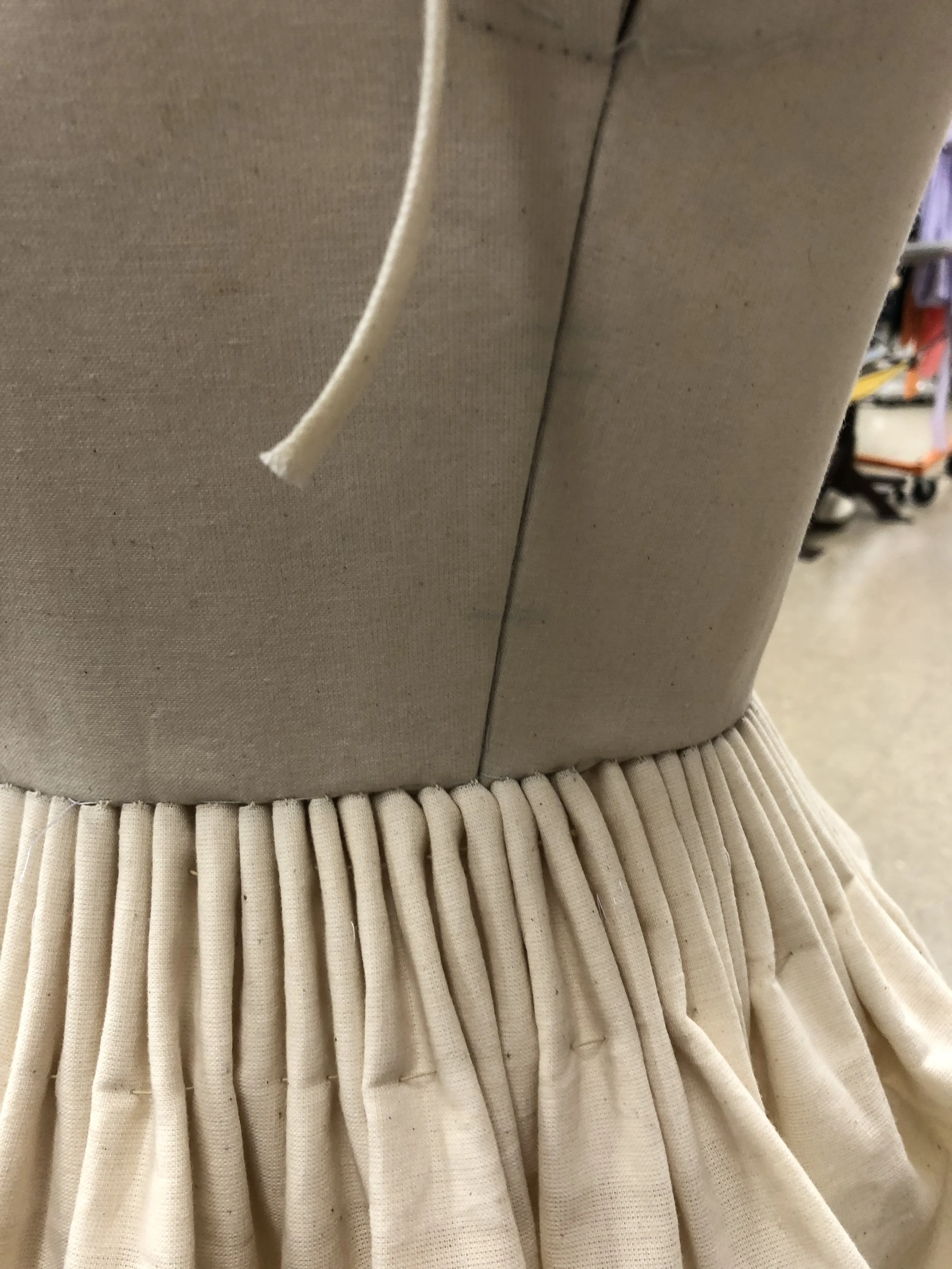 1st method of cartridge pleating