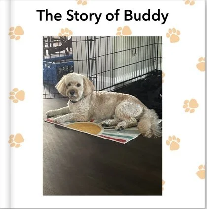 This is a photo of a Pet Story Book offered in The Pawprints Collection by Pathways and Footprints
