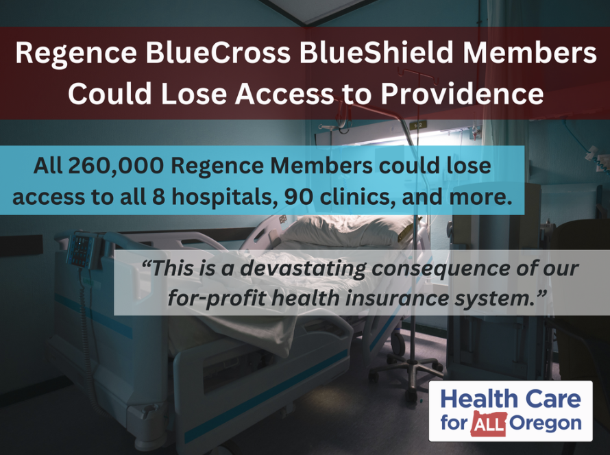 Regence BlueCross BlueShield Members Could Lose Access to Providence
