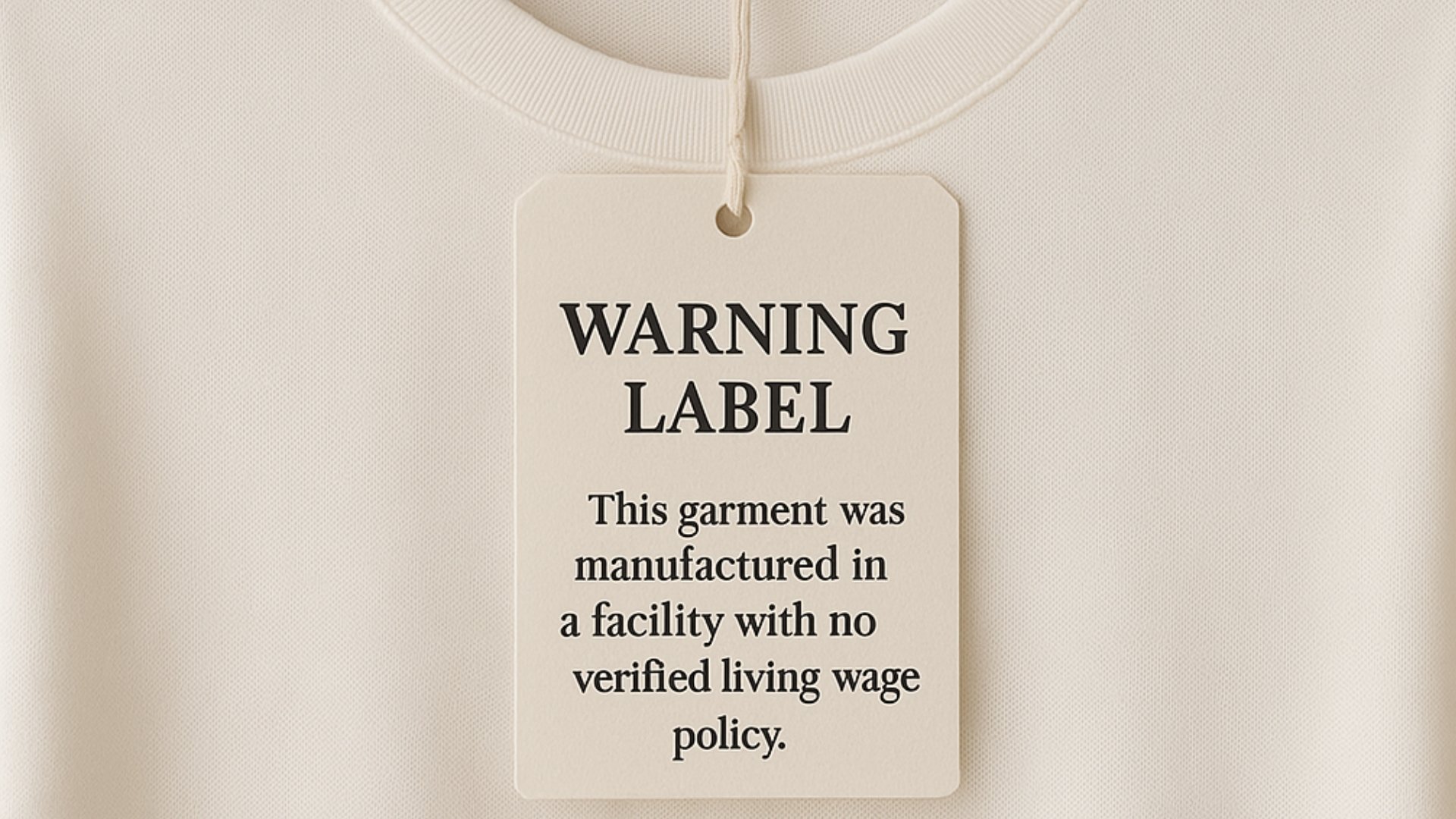 What If Fashion Had a Warning Label?