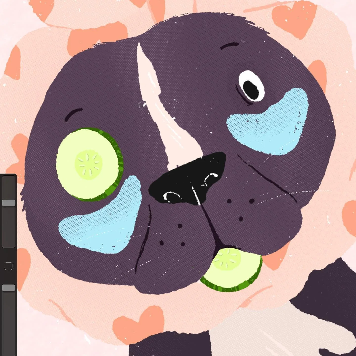 Morning warm-up. 🐶