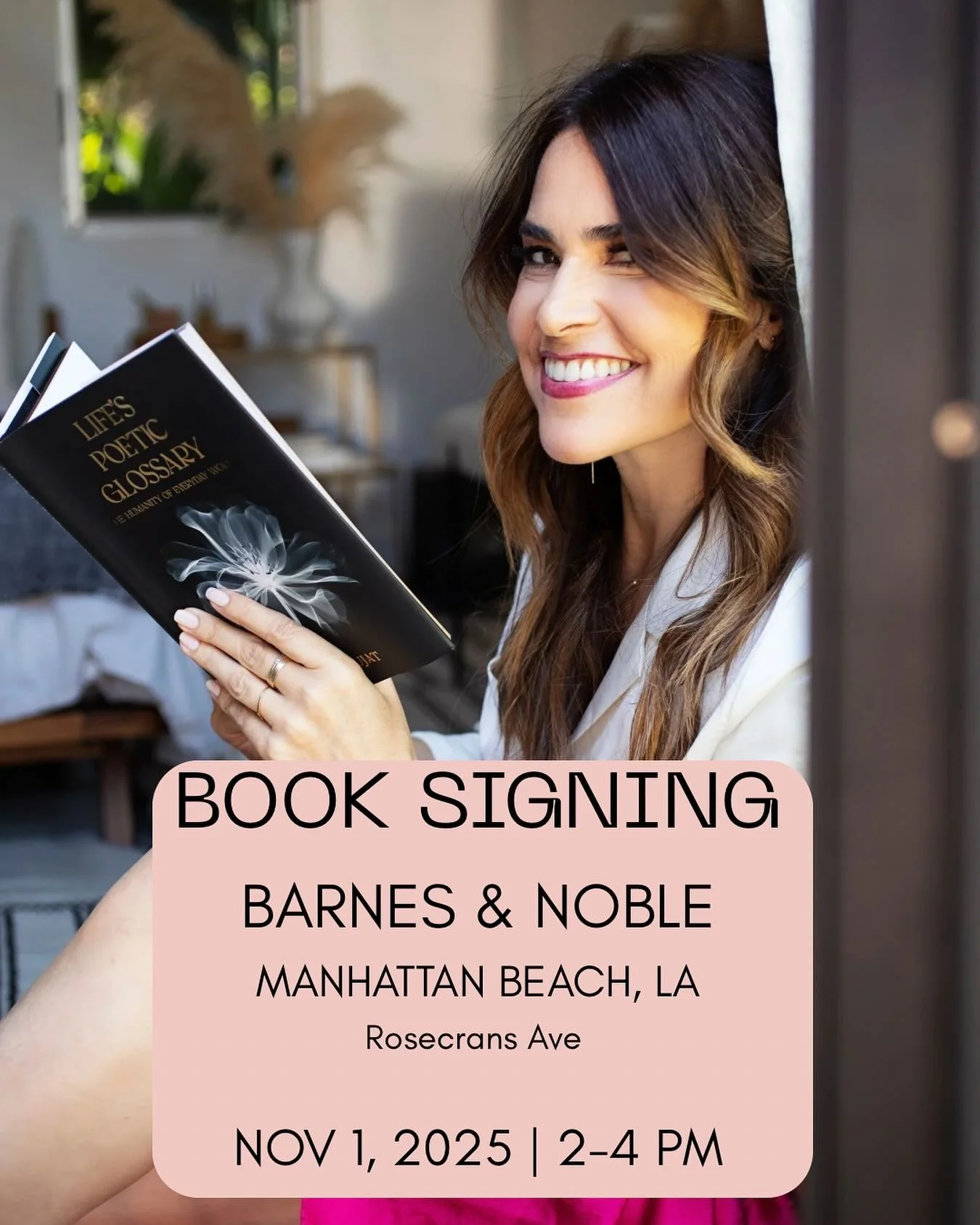 LA peeps! Come see me this Saturday, Nov 1, 2-4pm  at Barnes &amp; Noble Manhattan Beach! 

I&rsquo;ll be signing some of the final copies of The Golden Edition of Life&rsquo;s Poetic Glossary. Gilded pages and gold embossing, this is your altar copy