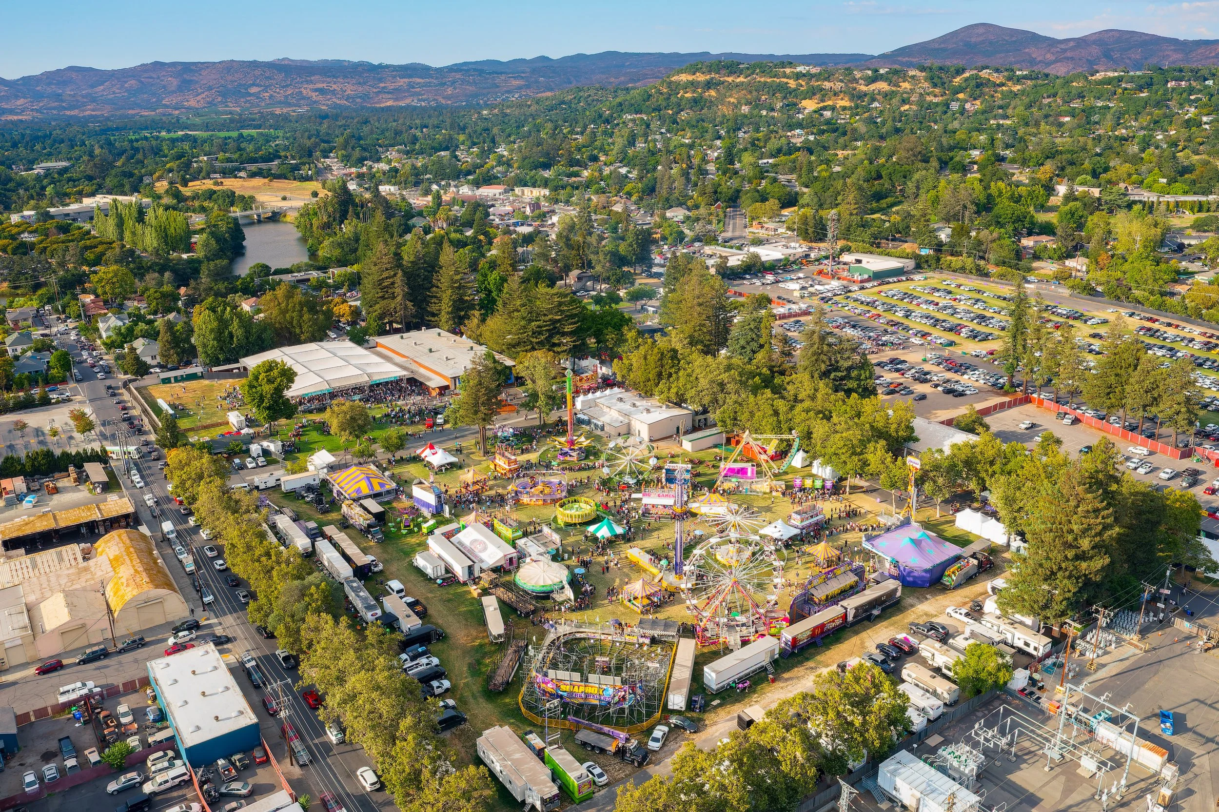 Ariel photo of the Napa Valley Expo