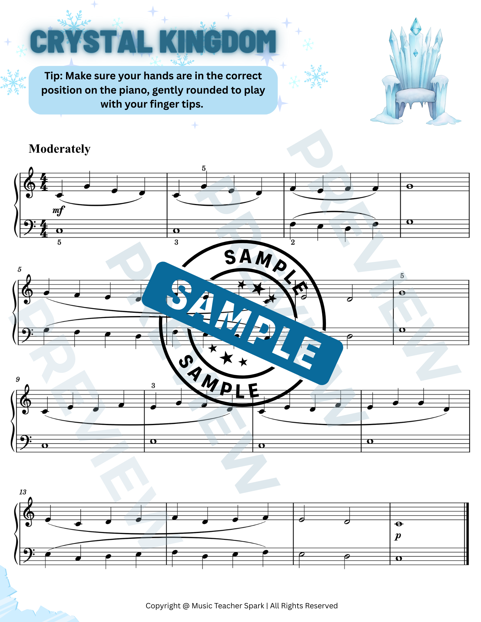 Crystal Kingdom | Level 1A Winter Sheet Music