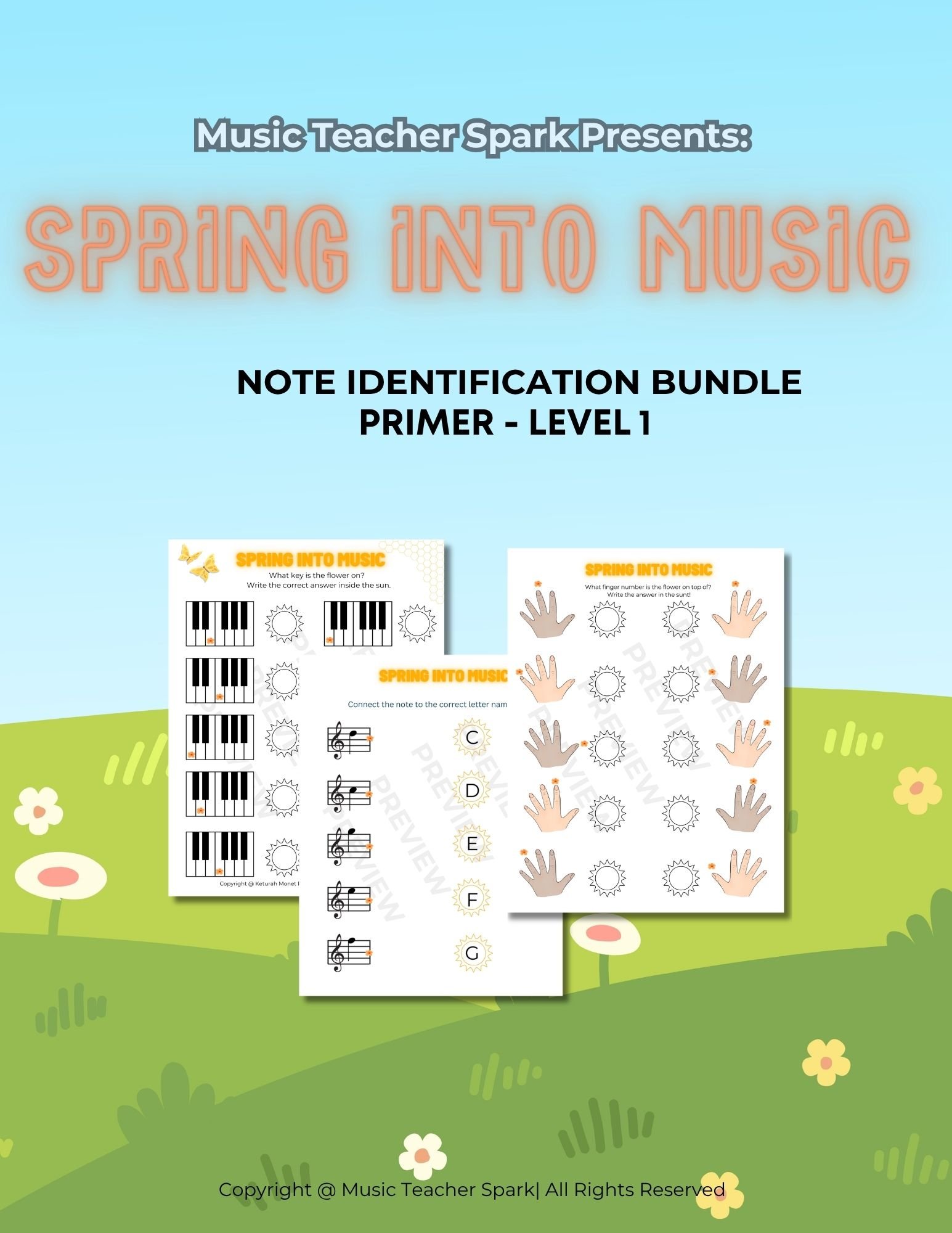 Spring Into Music Worksheet Bundle
