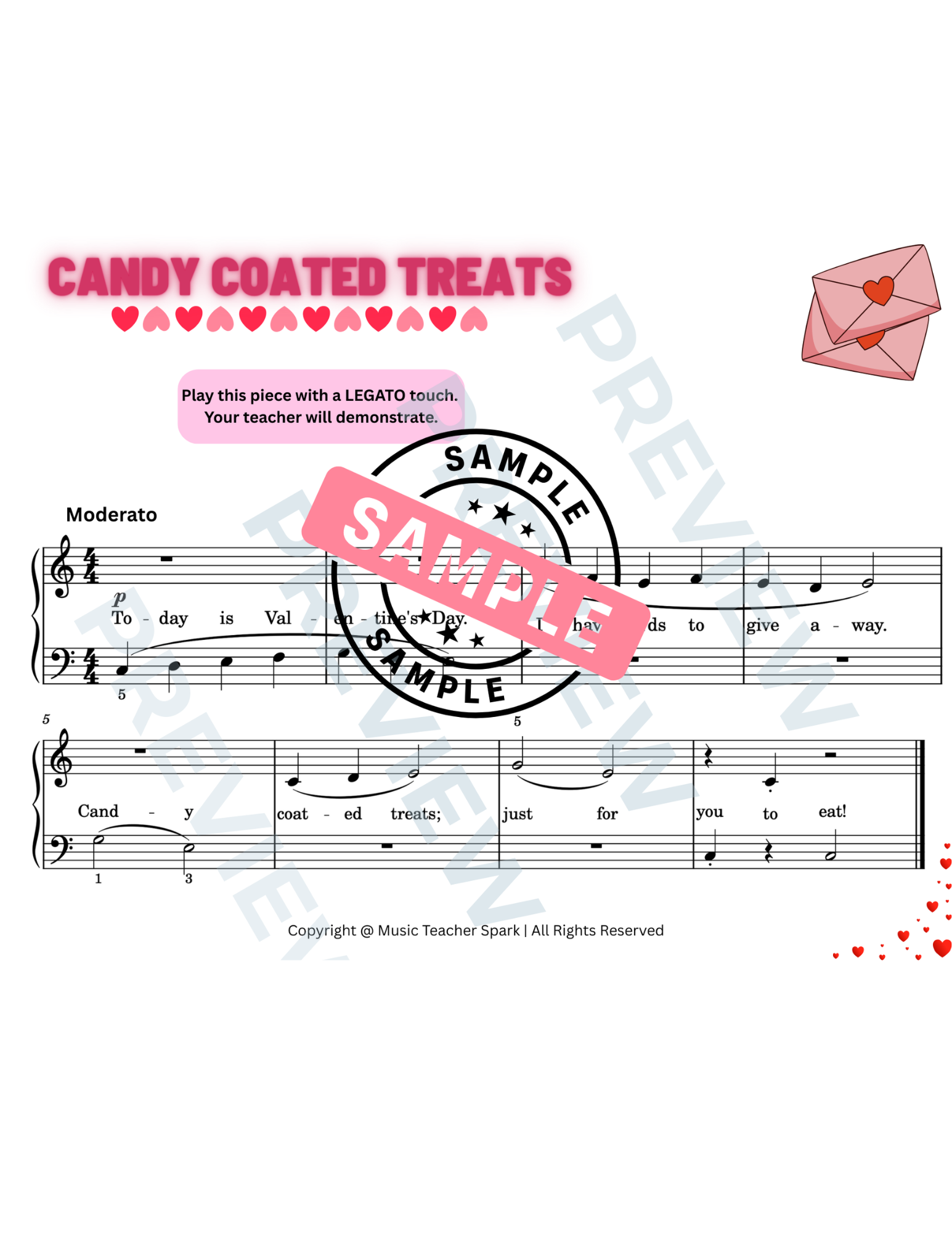 Candy Coated Treats | Primer/Level 1A Valentine's Day Sheet Music