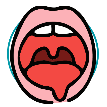 Bleeding or trauma to the mouth or jaw