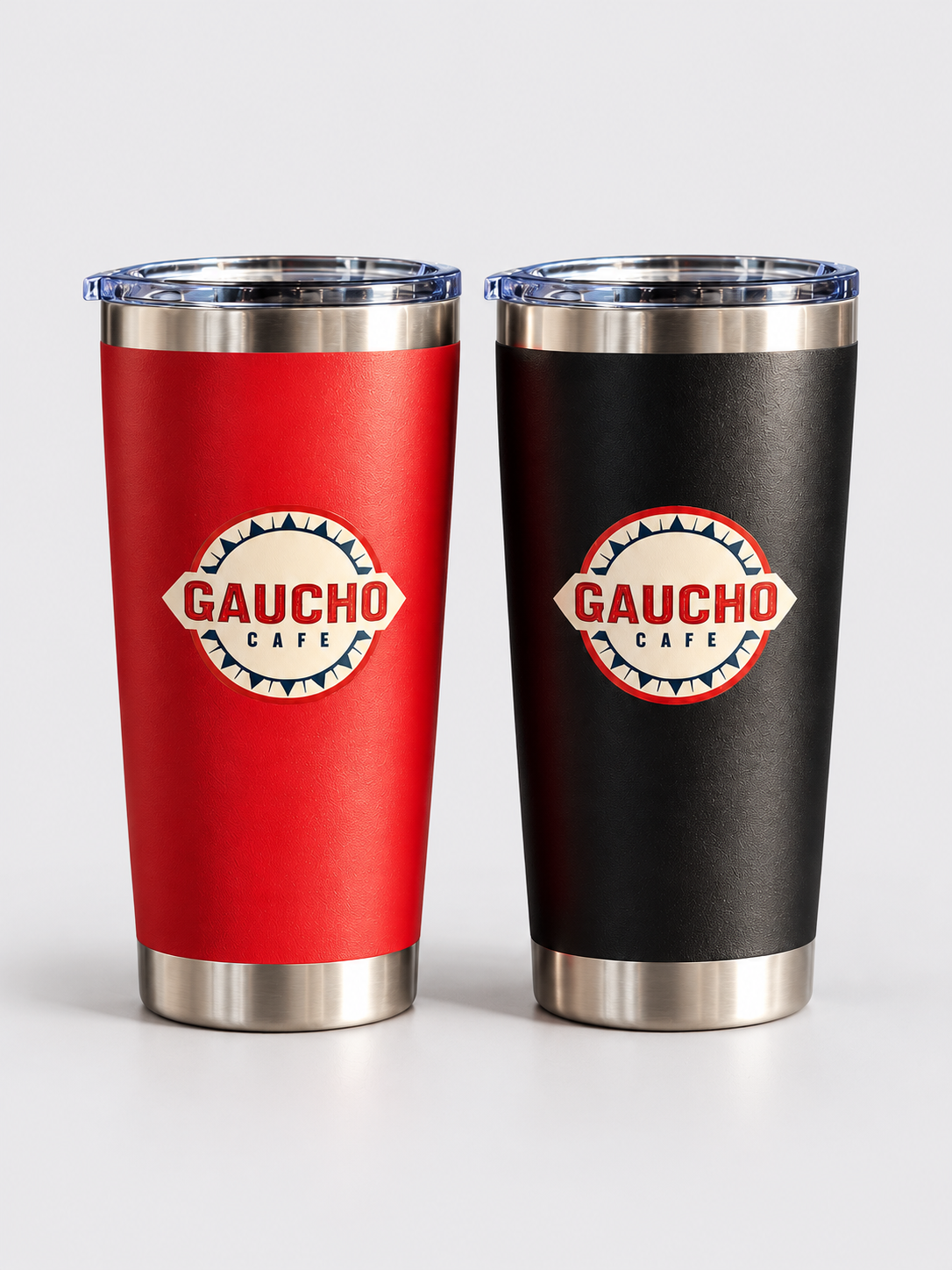 Vasos térmicos Gaucho Café rojo y negro.png