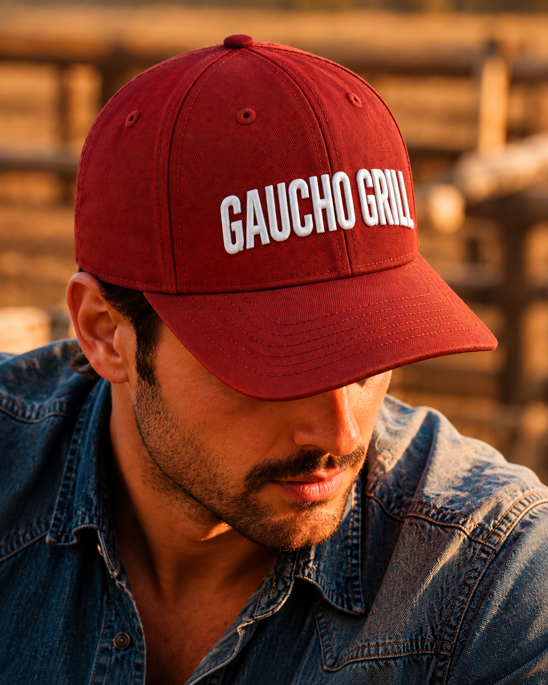 Retrato ranchero con gorra Gaucho Grill.png
