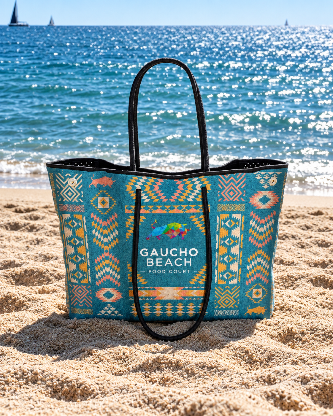 Bolso gaucho frente al mar brillante.png