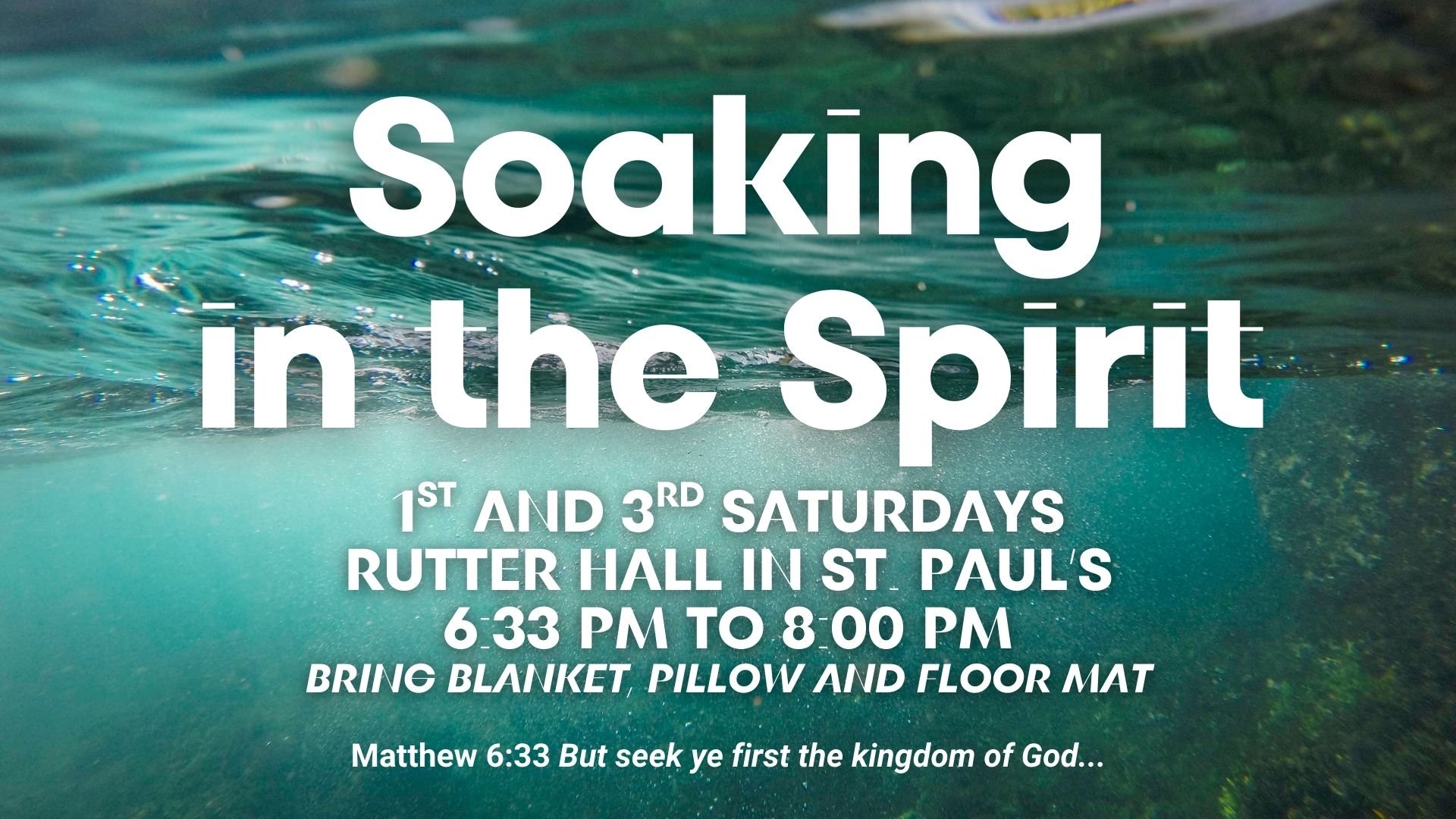 Soaking in the Spirit