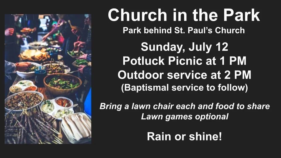 Potluck Picnic in the Park
