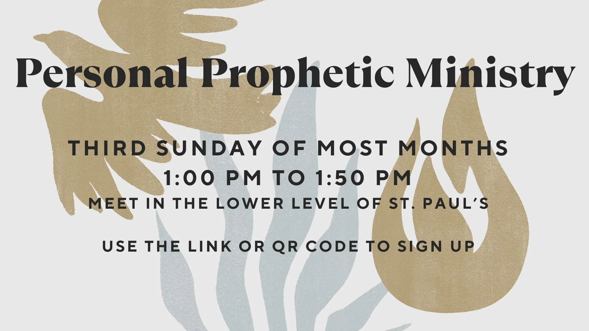 Personal Prophetic Ministry