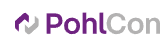 Company logo with purple and gray text that reads 'PohlCon'.