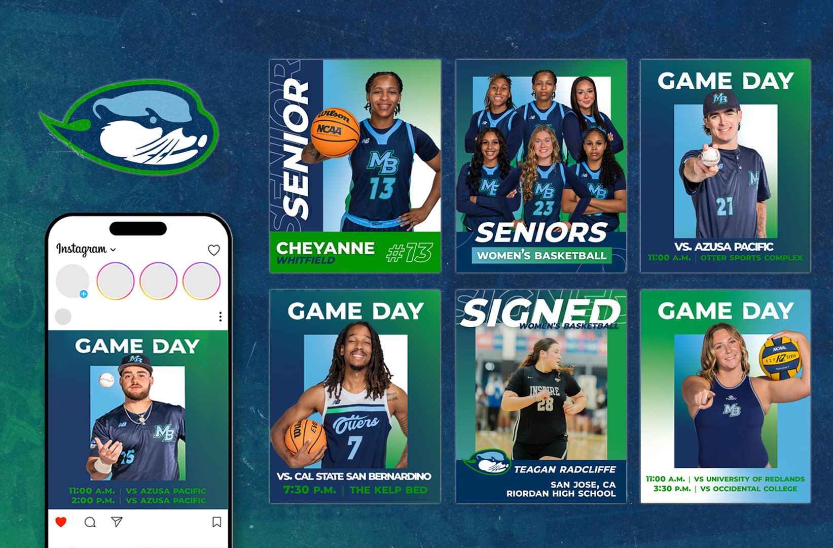 Otter Athletics: Social Media Graphics