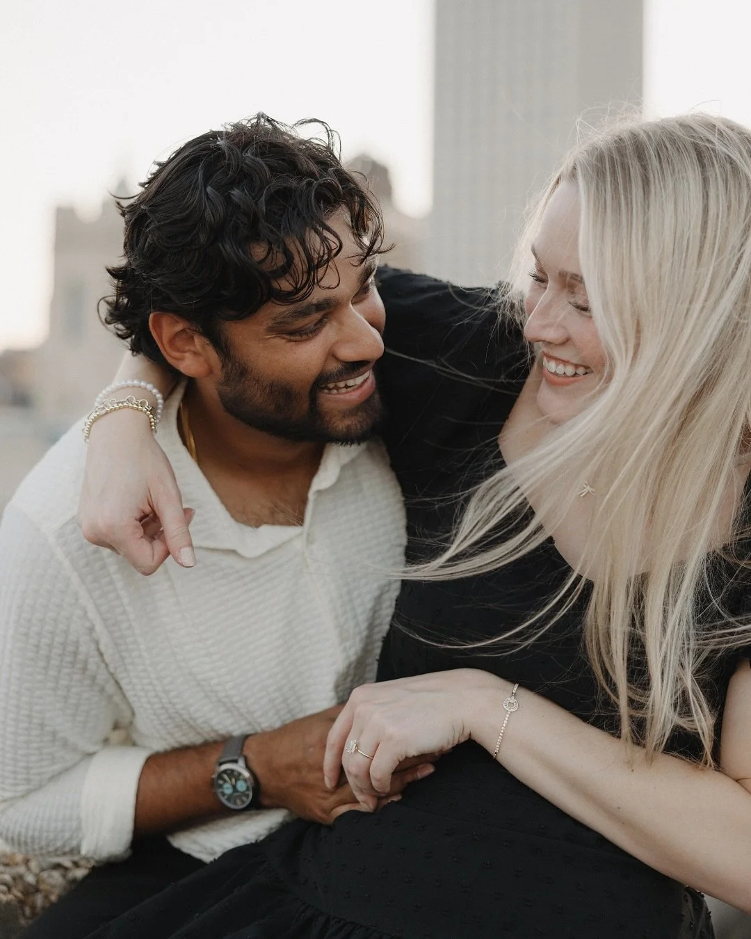 It&rsquo;s been a while since we&rsquo;ve had a downtown engagement session and this one was the sweetest! 🤍&nbsp;Mollie and Sam, we have loved getting to know you both and are SO excited for your wedding day in April!