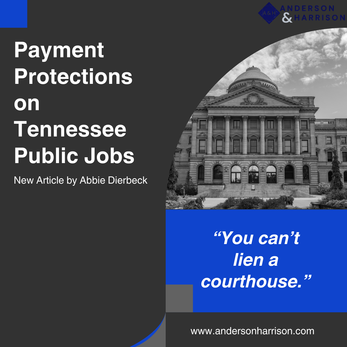 Payment Protection on Tennessee Public Jobs: Bonds, Liens, and the Little Miller Act
