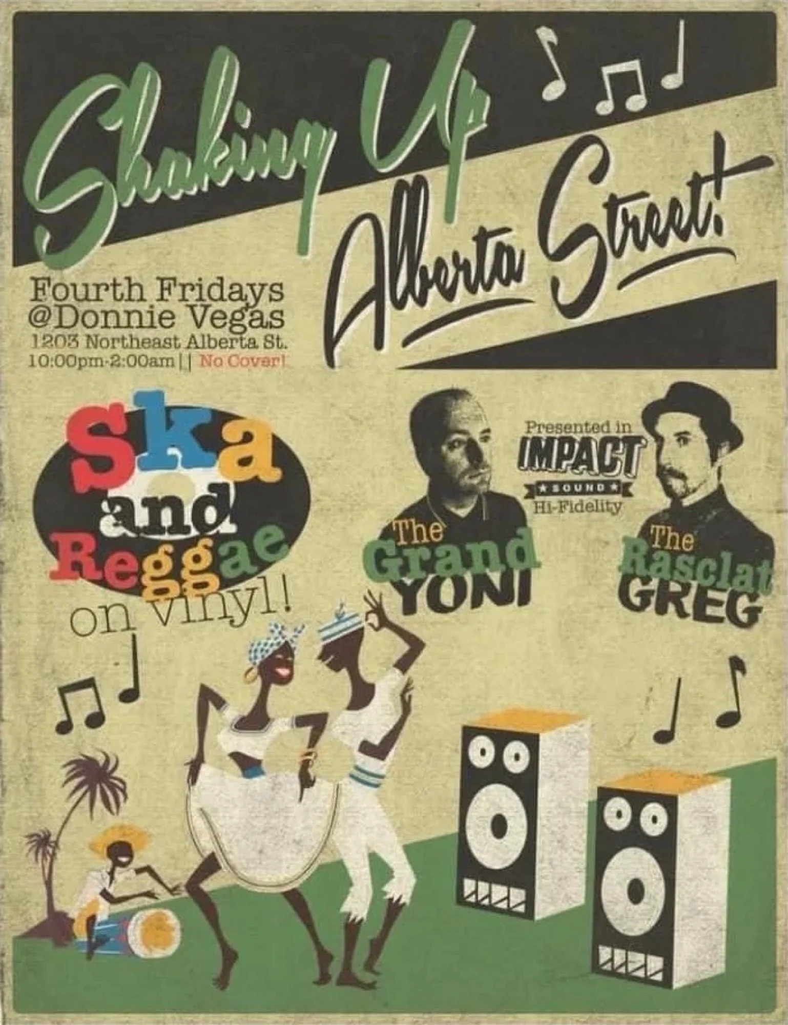 Shaking Up Alberta Street: ska and reggae on vinyl with The Grand Yoni and Hep Greg, fourth Fridays at Donnie Vegas, Portland