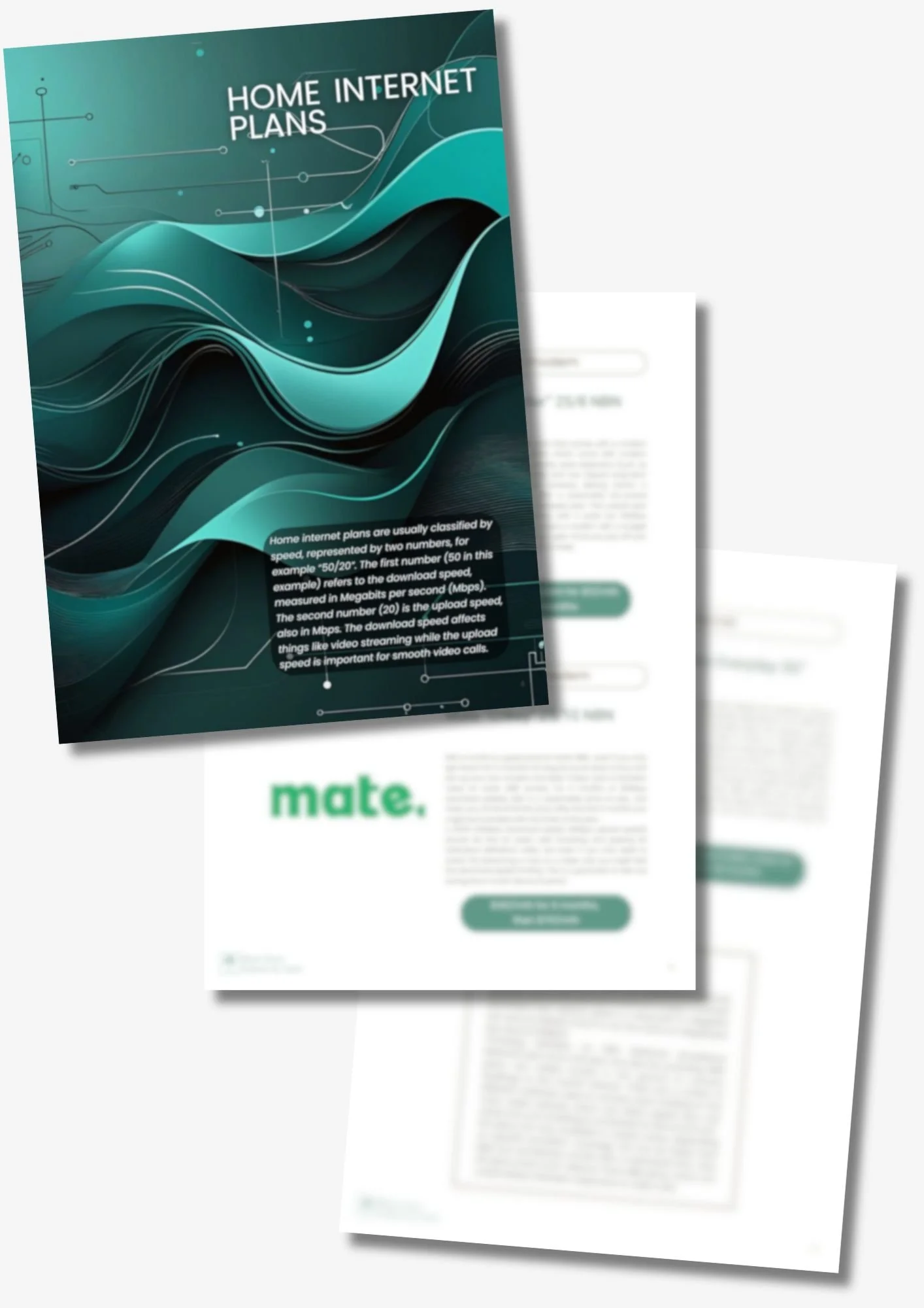 Preview image of pages of subscription guide