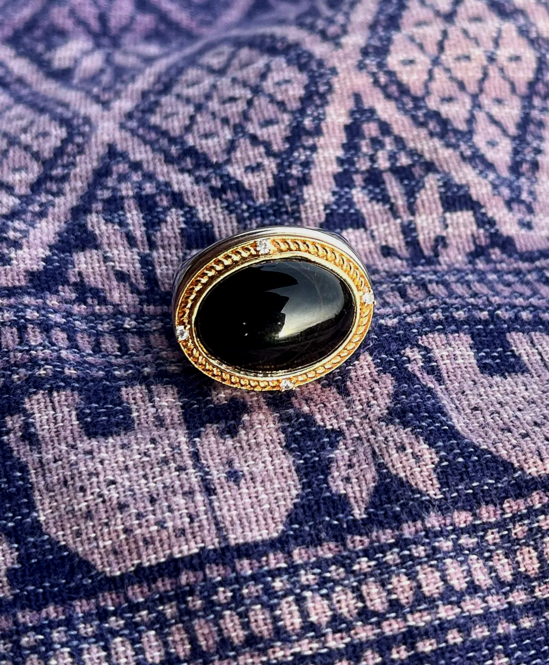 Ring "black stone" (Unikat)