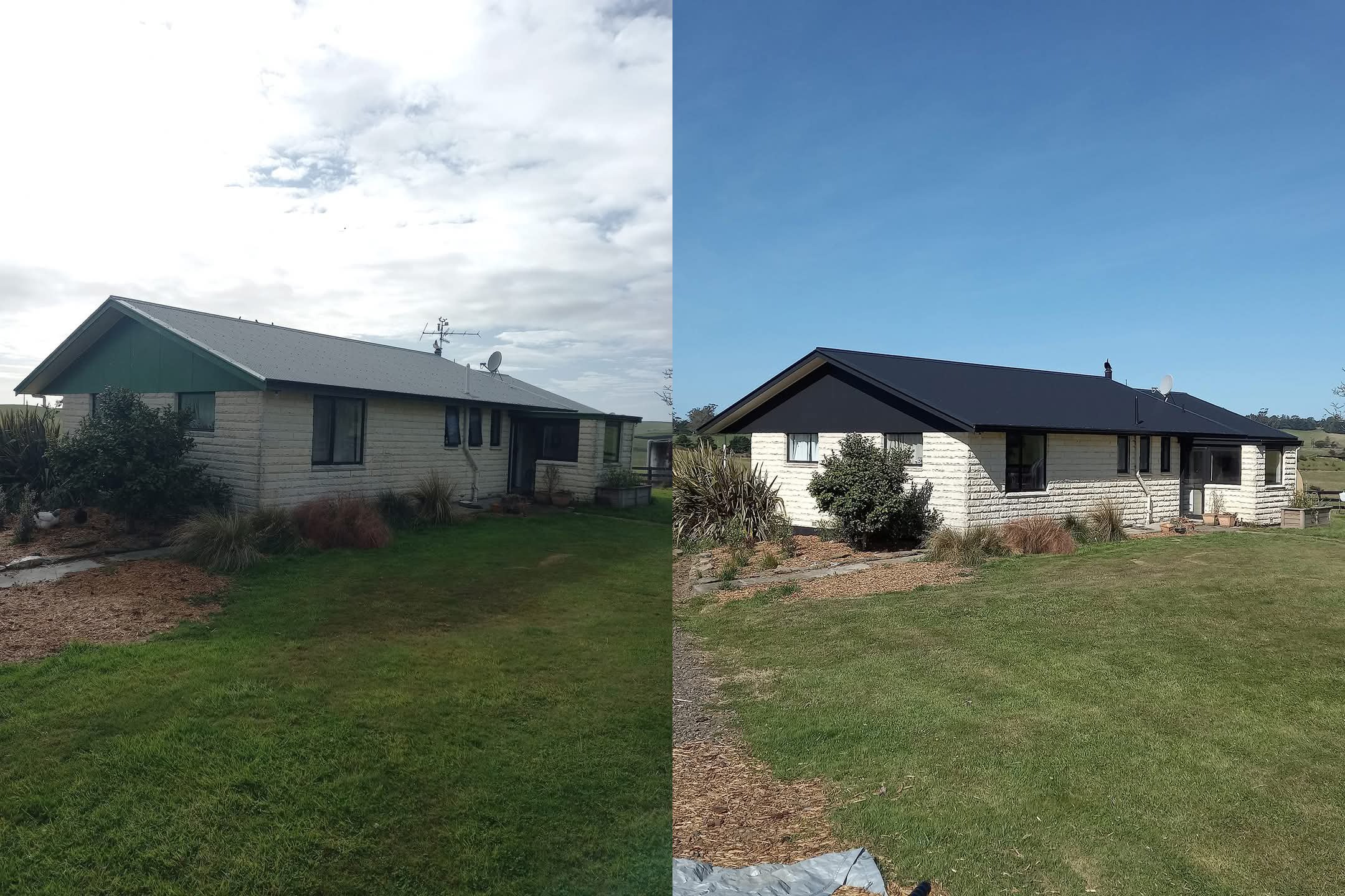 Before and After: Roof Paint