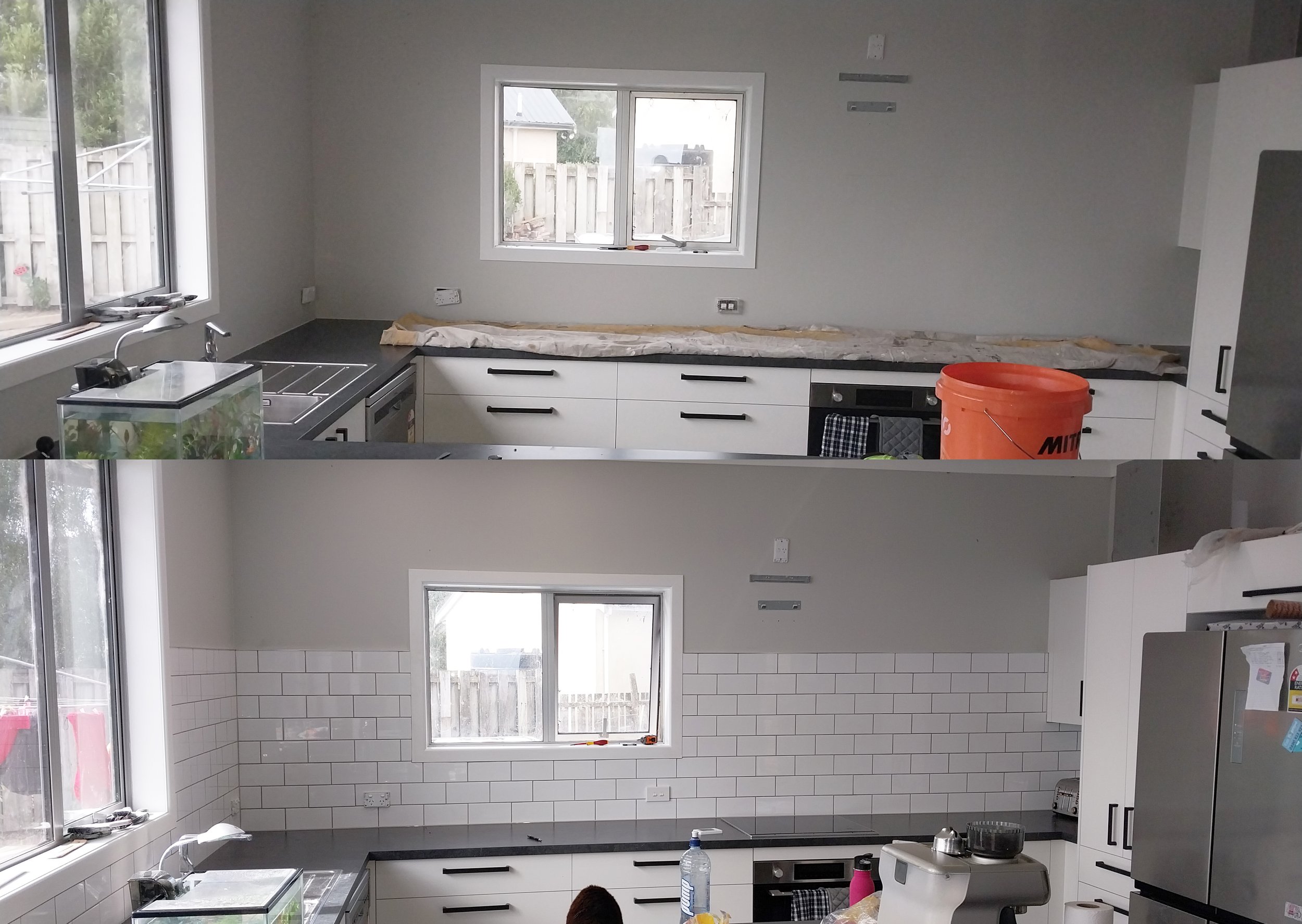 Before and After: Wall Tiling