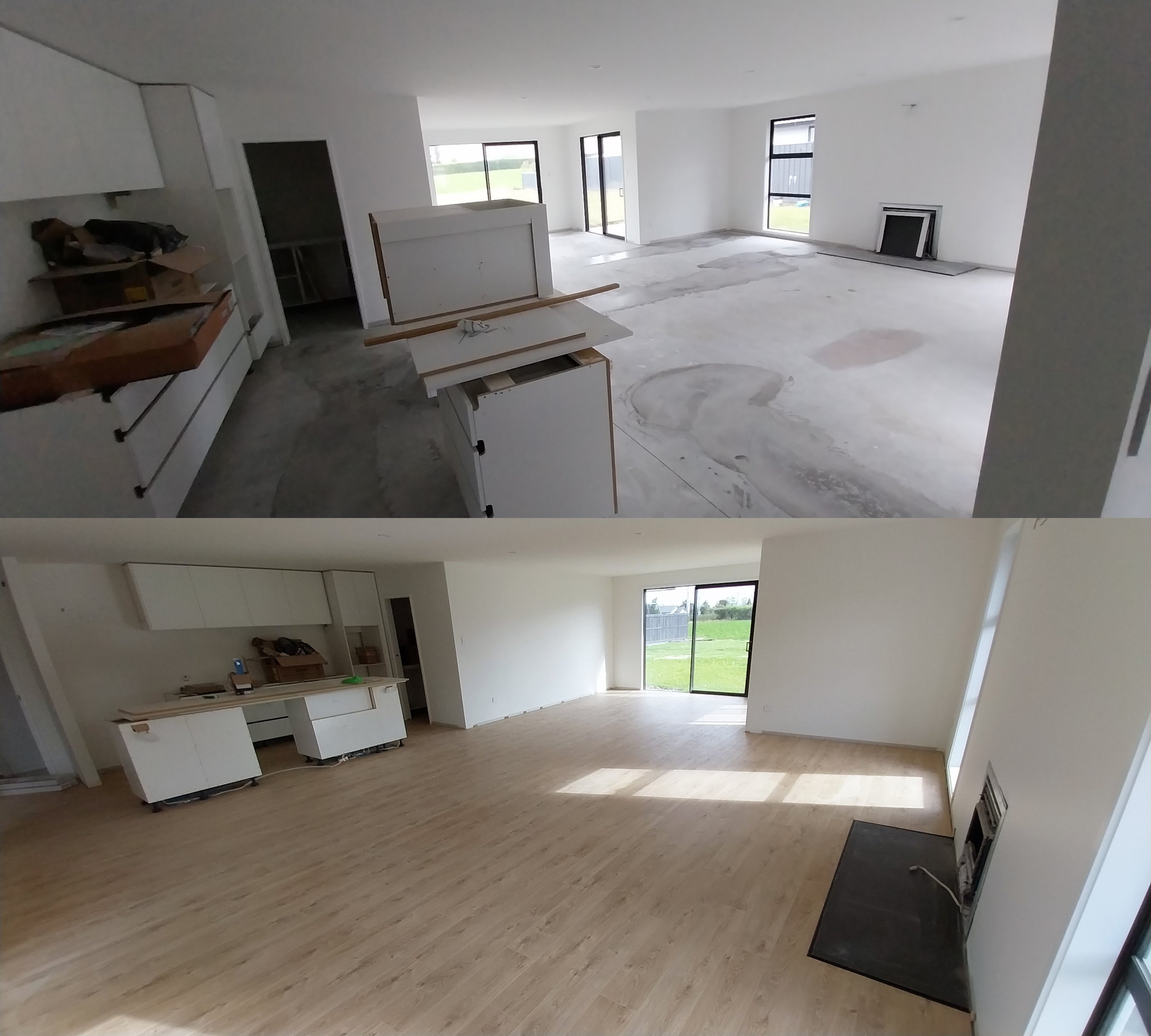 Before and After: Laminate Flooring