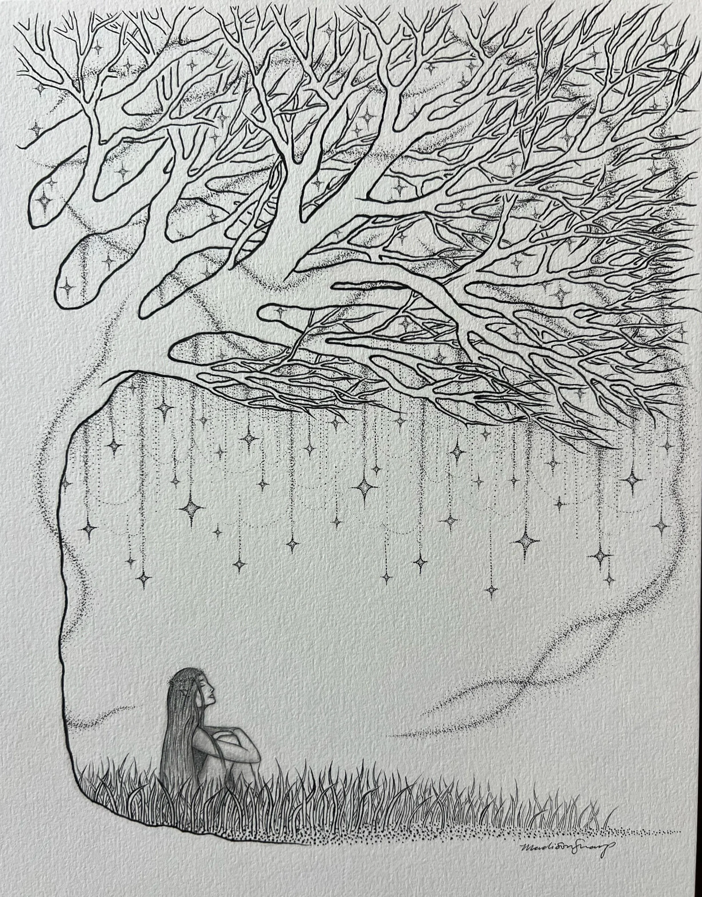 She Beneath the Starry Tree